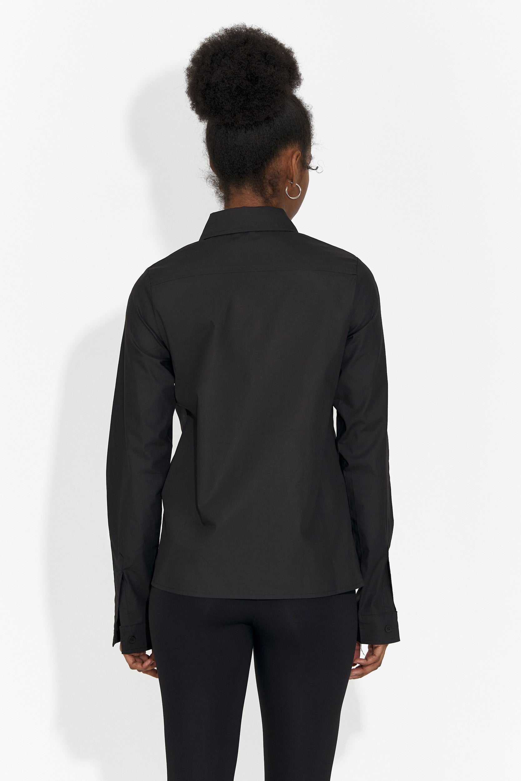 Camasa dama eleganta neagra Jetie Bogas