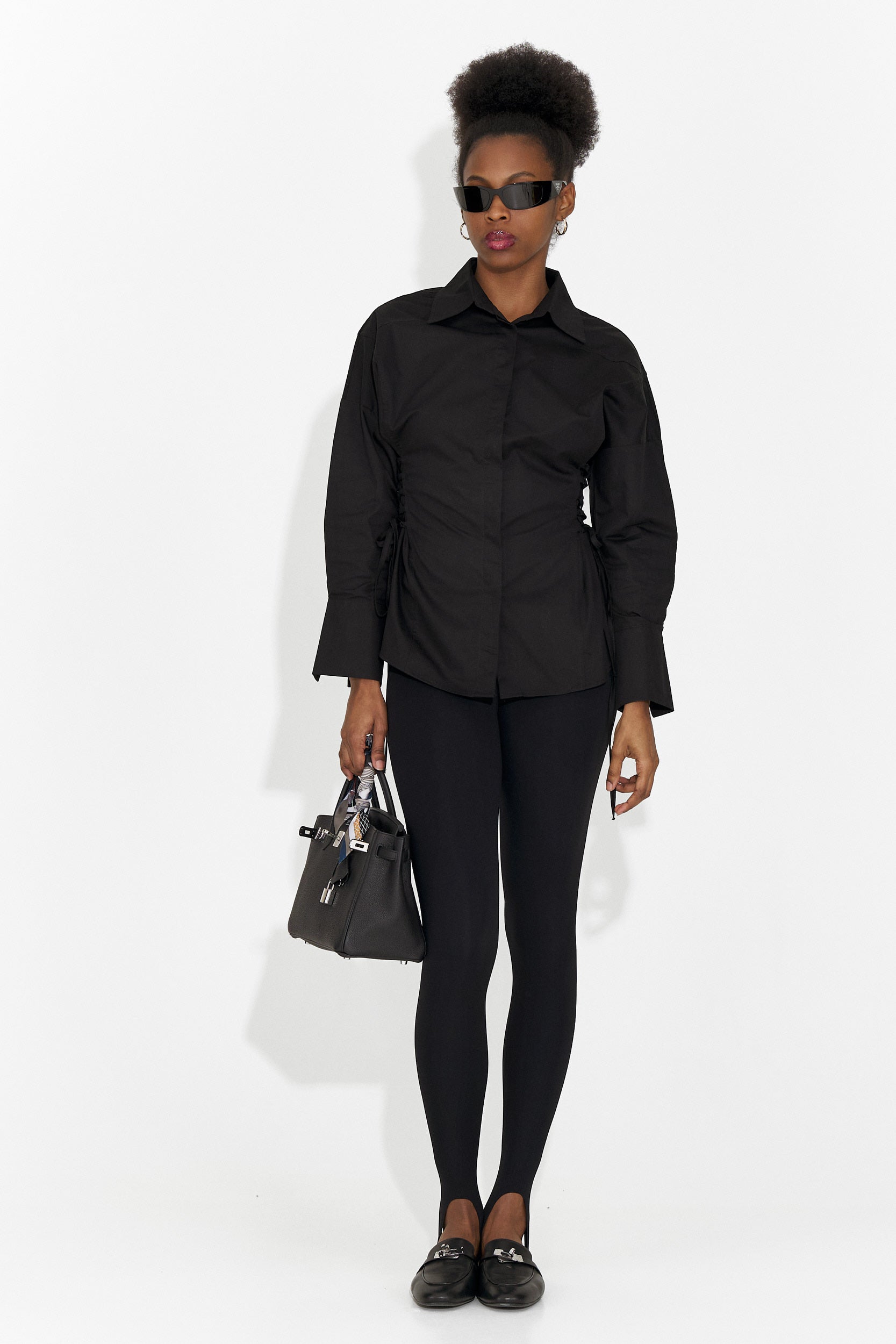 Camasa dama eleganta neagra Sivelia Bogas