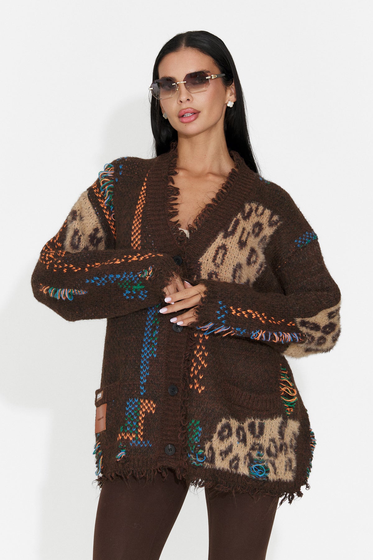 Cardigan casual maro Luneiola Bogas