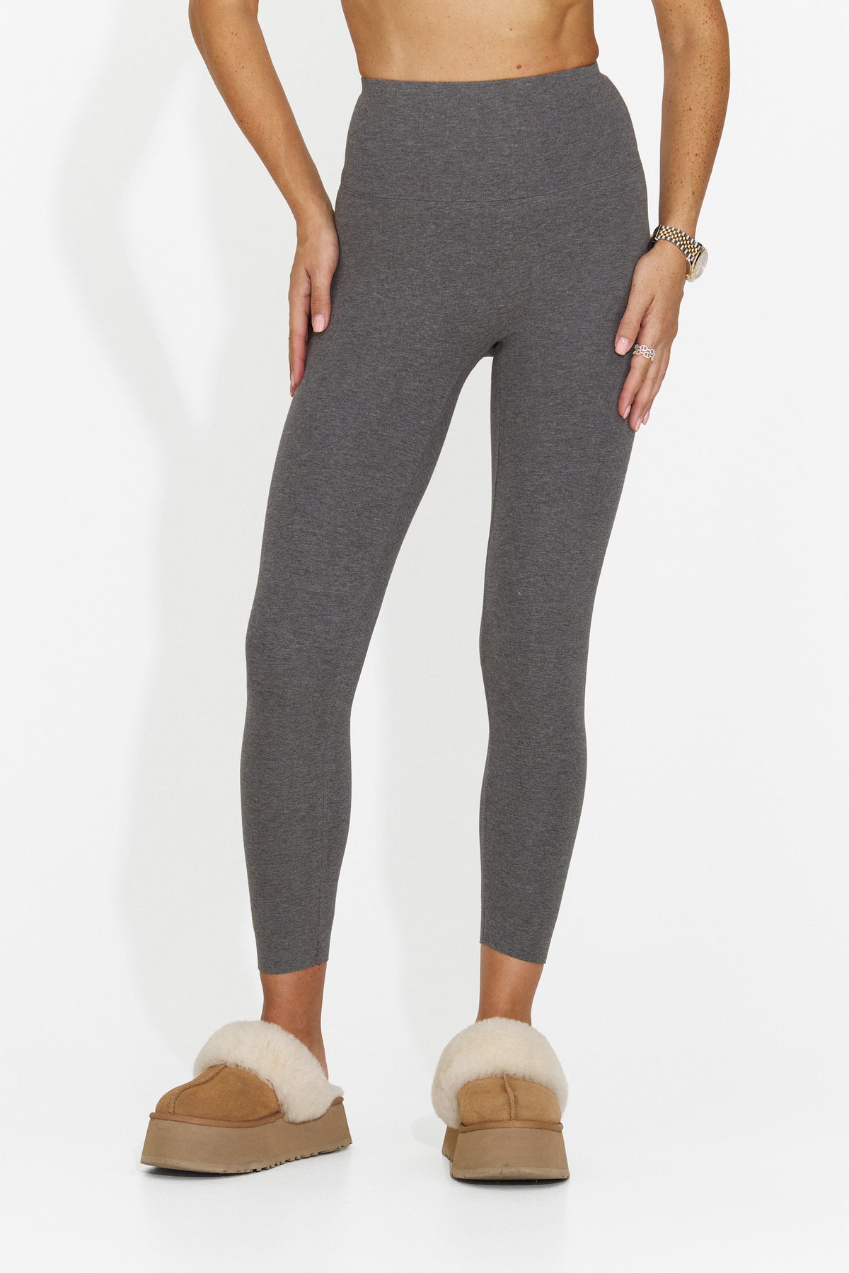Colanti casual gri inchis Pruzena Bogas