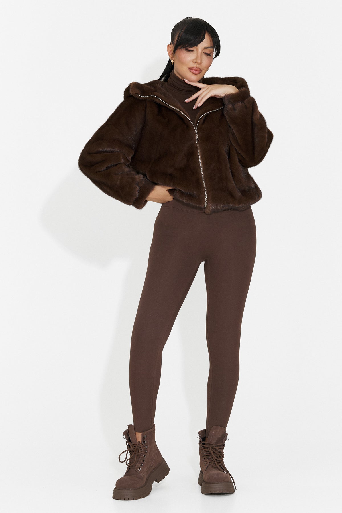 Colanti casual maro Pruzena Bogas