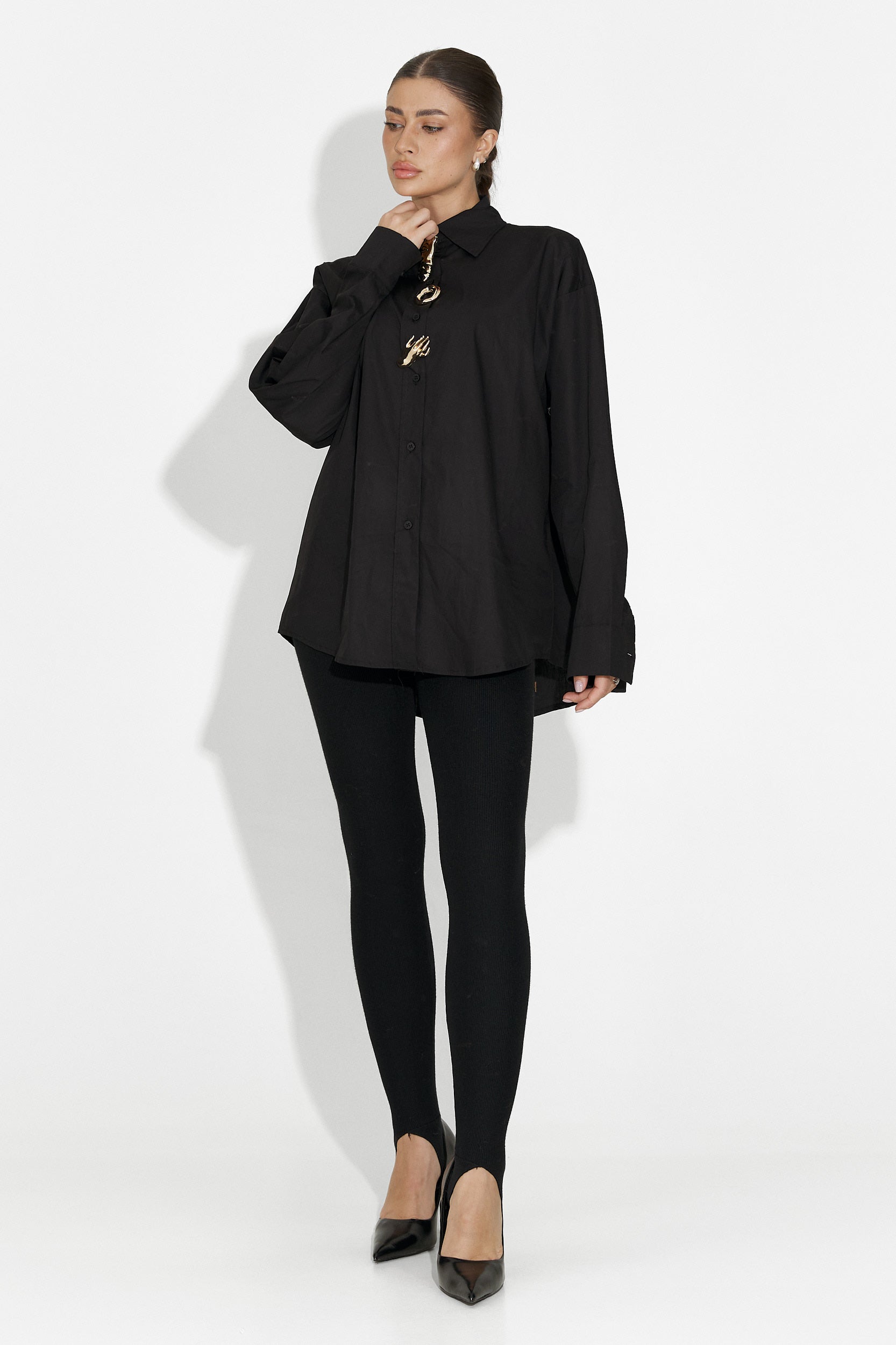 Colanti dama casual negri Aurisel Bogas