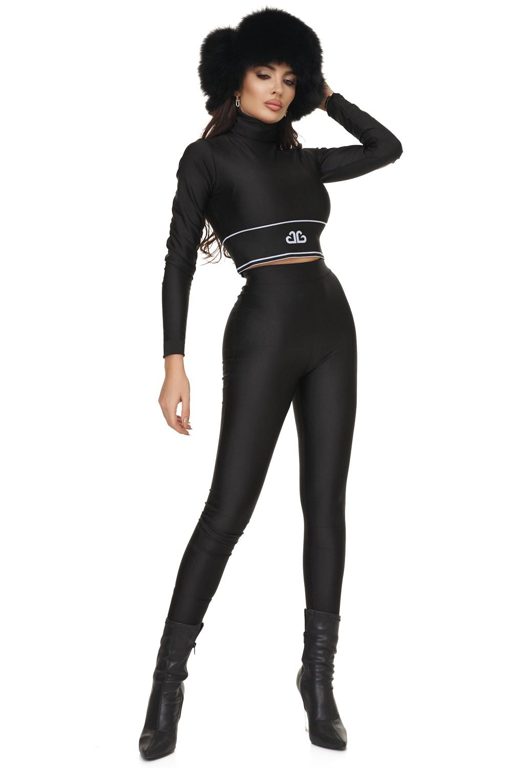 Colanti dama casual negri Blackys Bogas