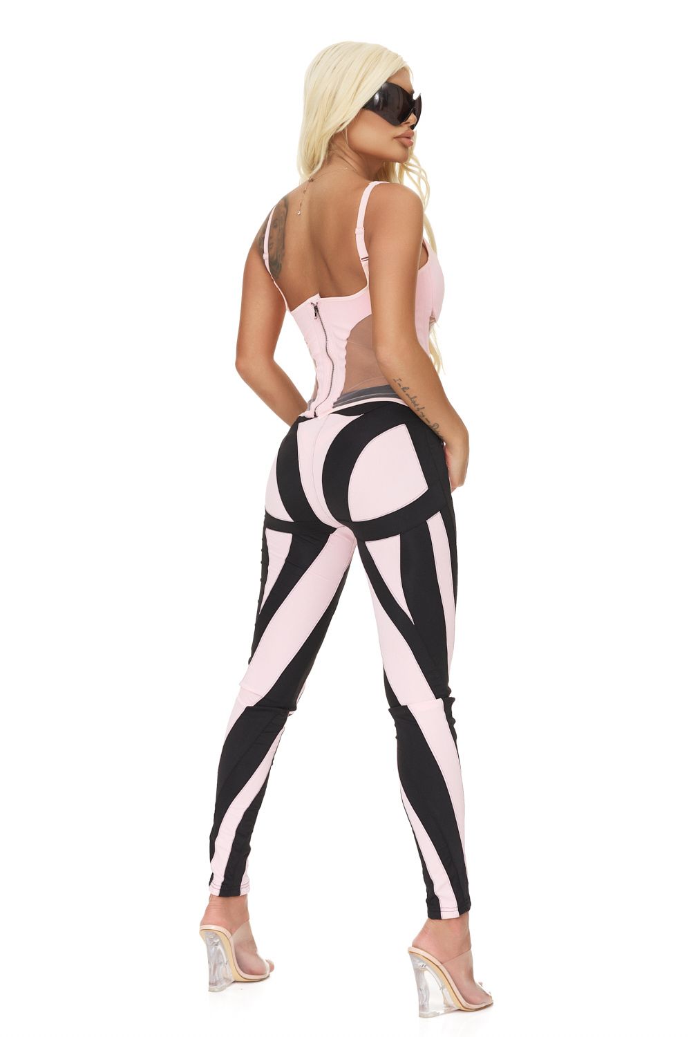 Colanti dama eleganti lycra roz Yemila Bogas