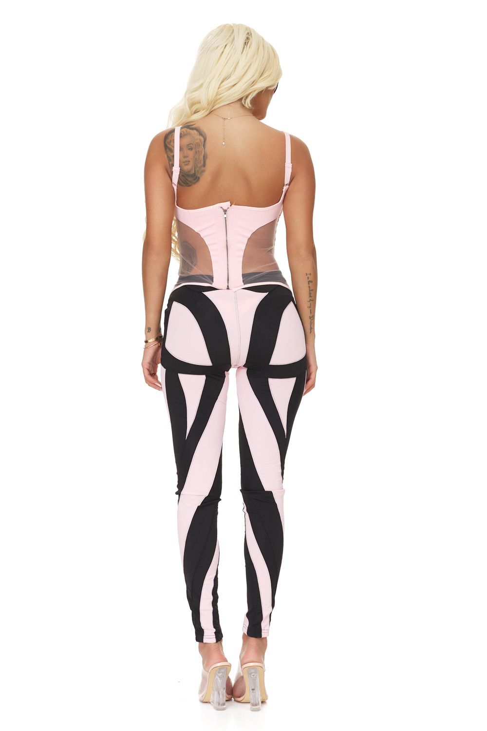 Colanti dama eleganti lycra roz Yemila Bogas