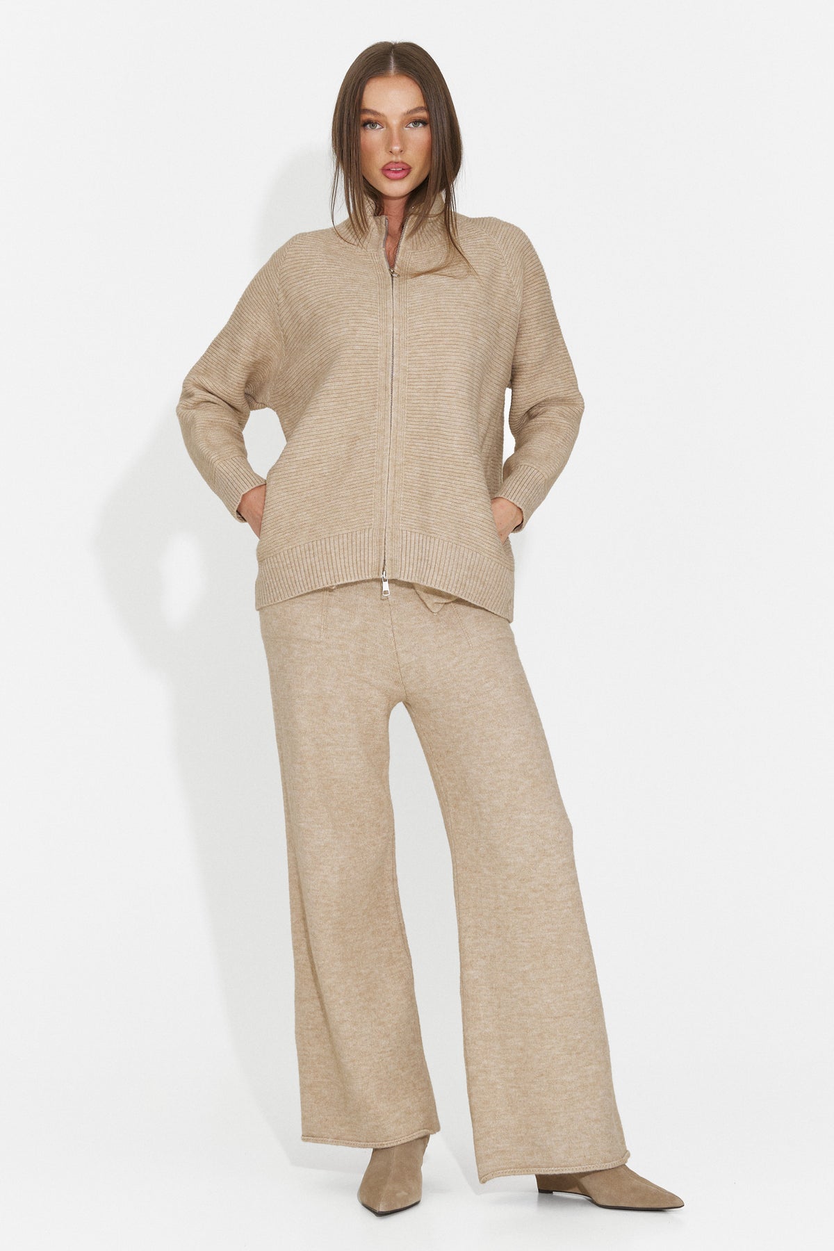 Compleu casual bej Ceneveva Bogas