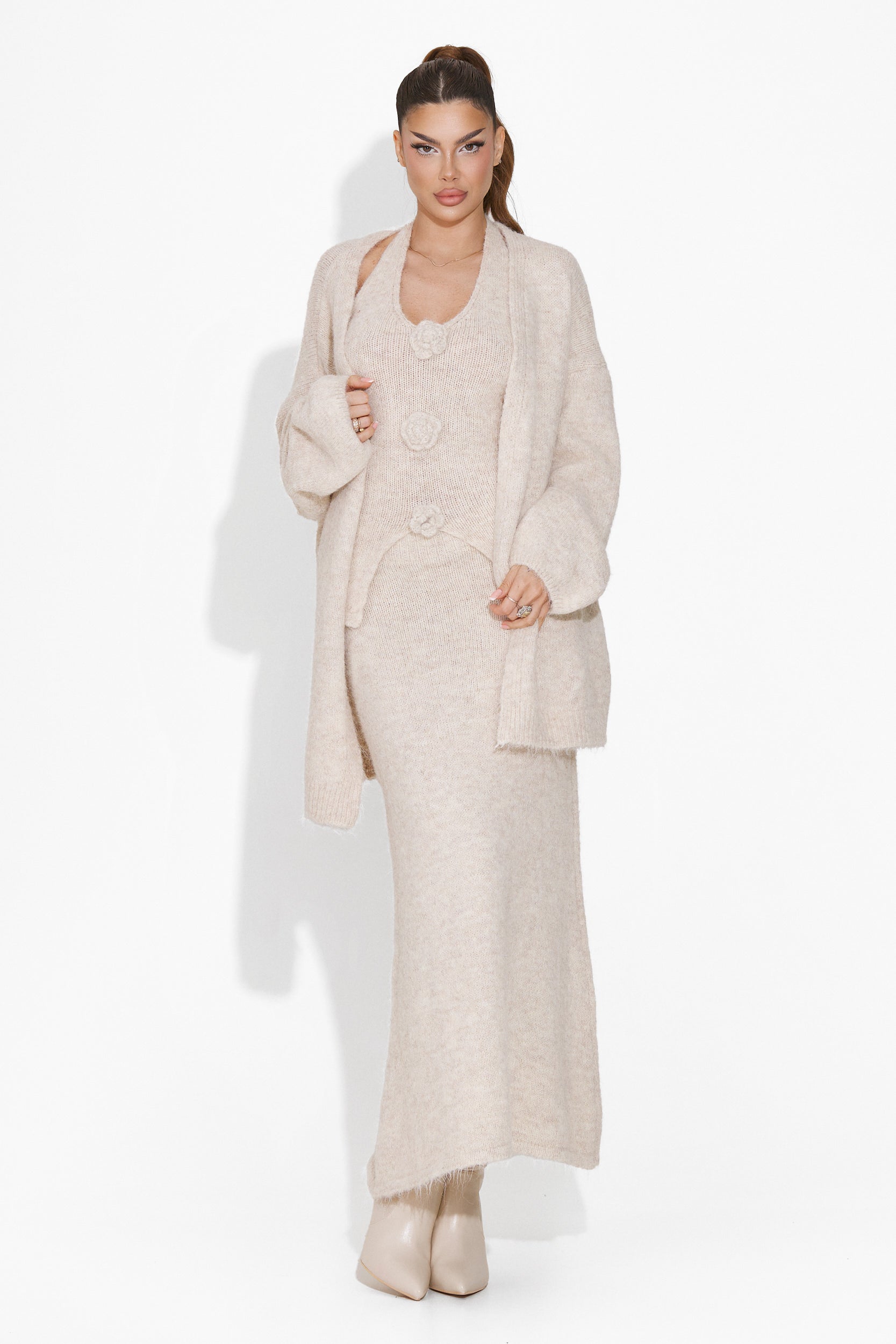 Beige skirt suit Ineza Bogas