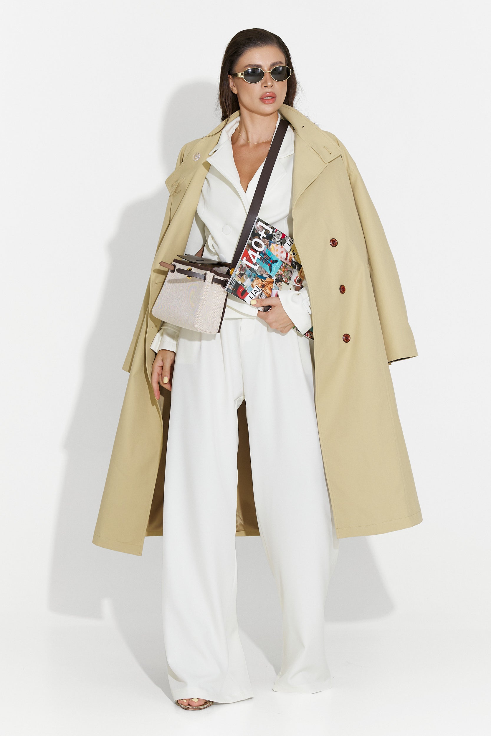 Beige pants set Bretia Bogas