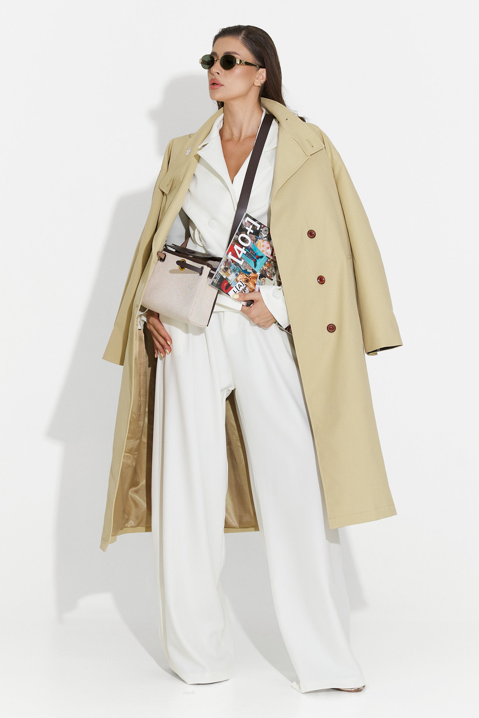 Beige pants set Bretia Bogas