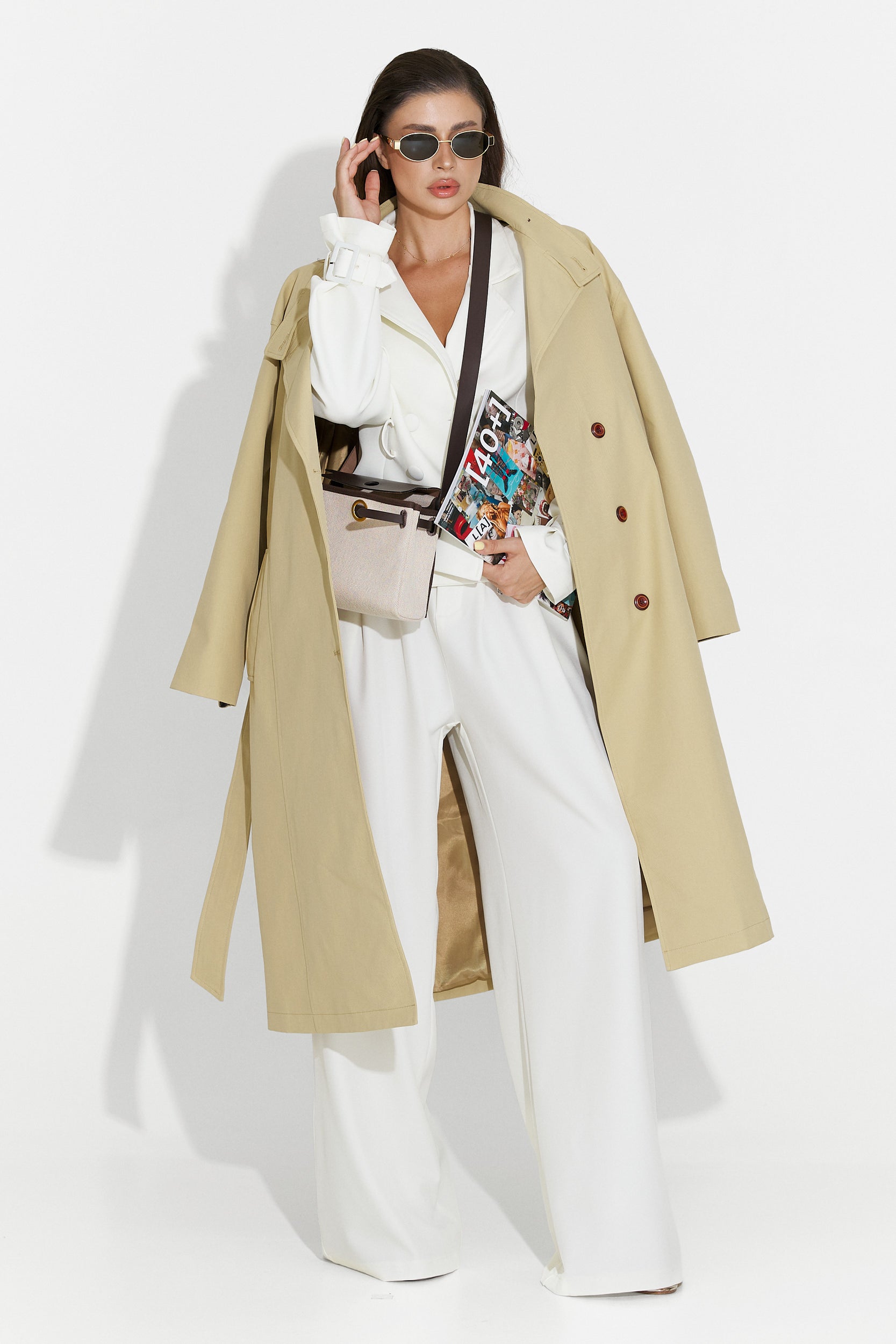 Beige pants set Bretia Bogas