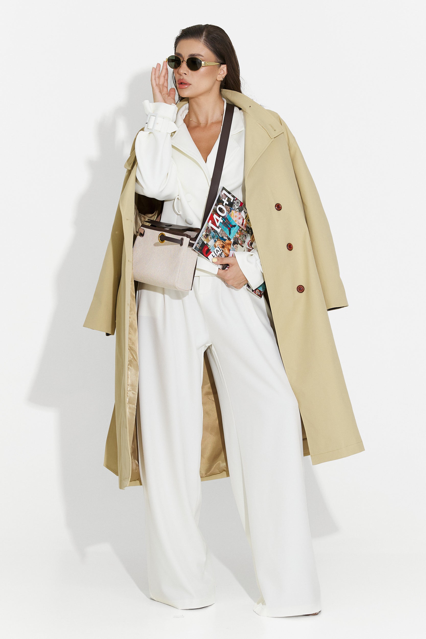 Beige pants set Bretia Bogas