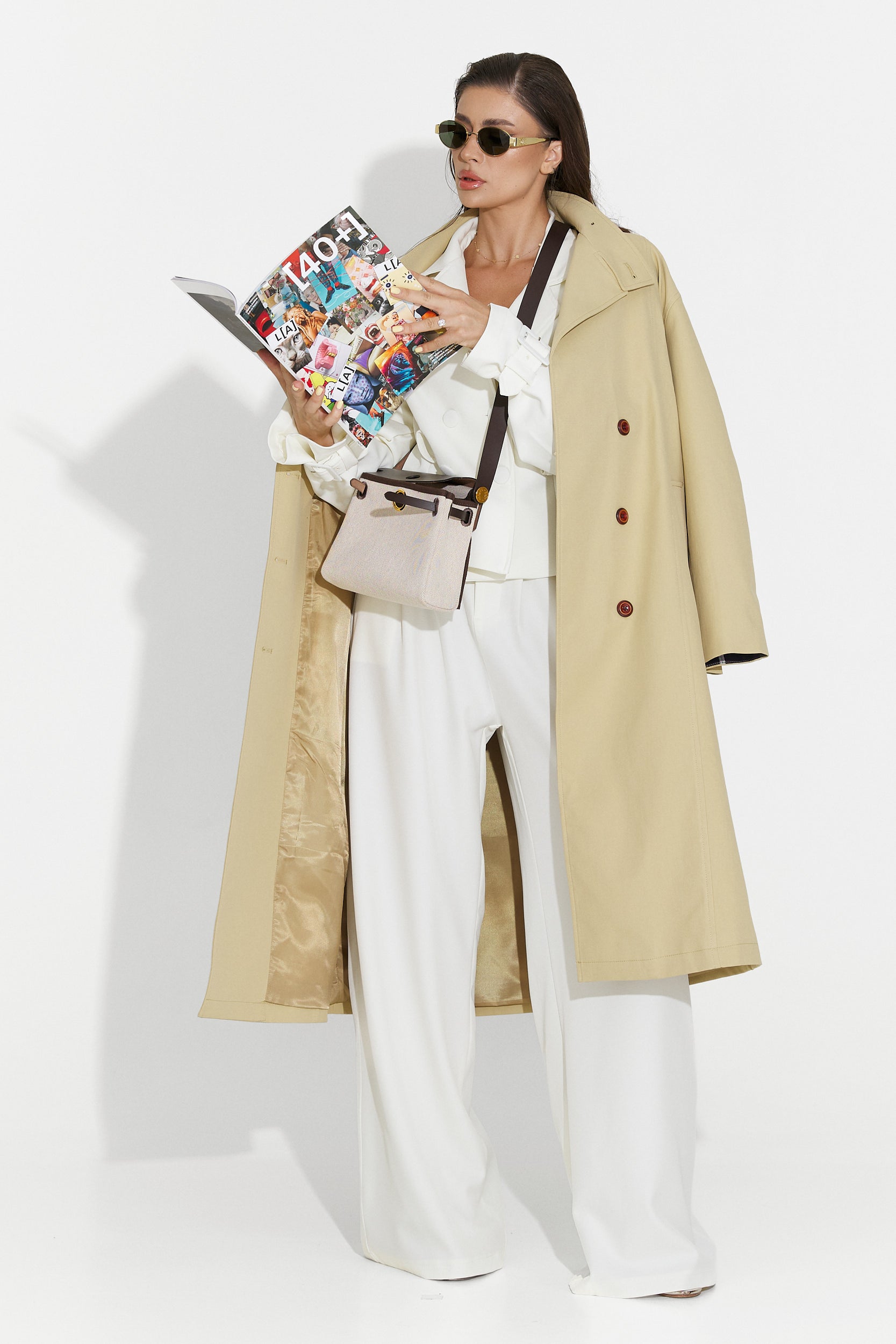 Beige pants set Bretia Bogas