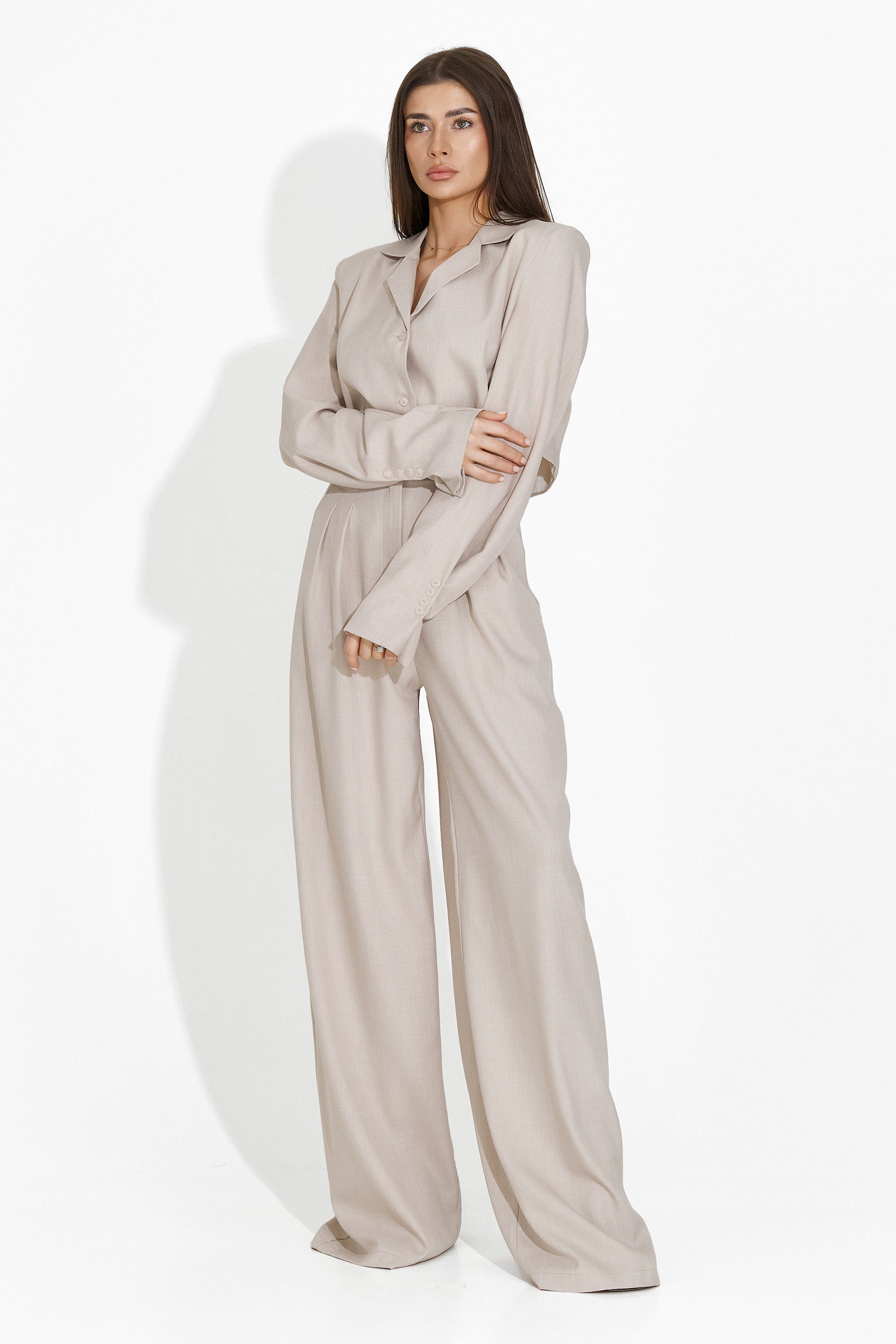 Compleu cu pantaloni bej Fozy Bogas