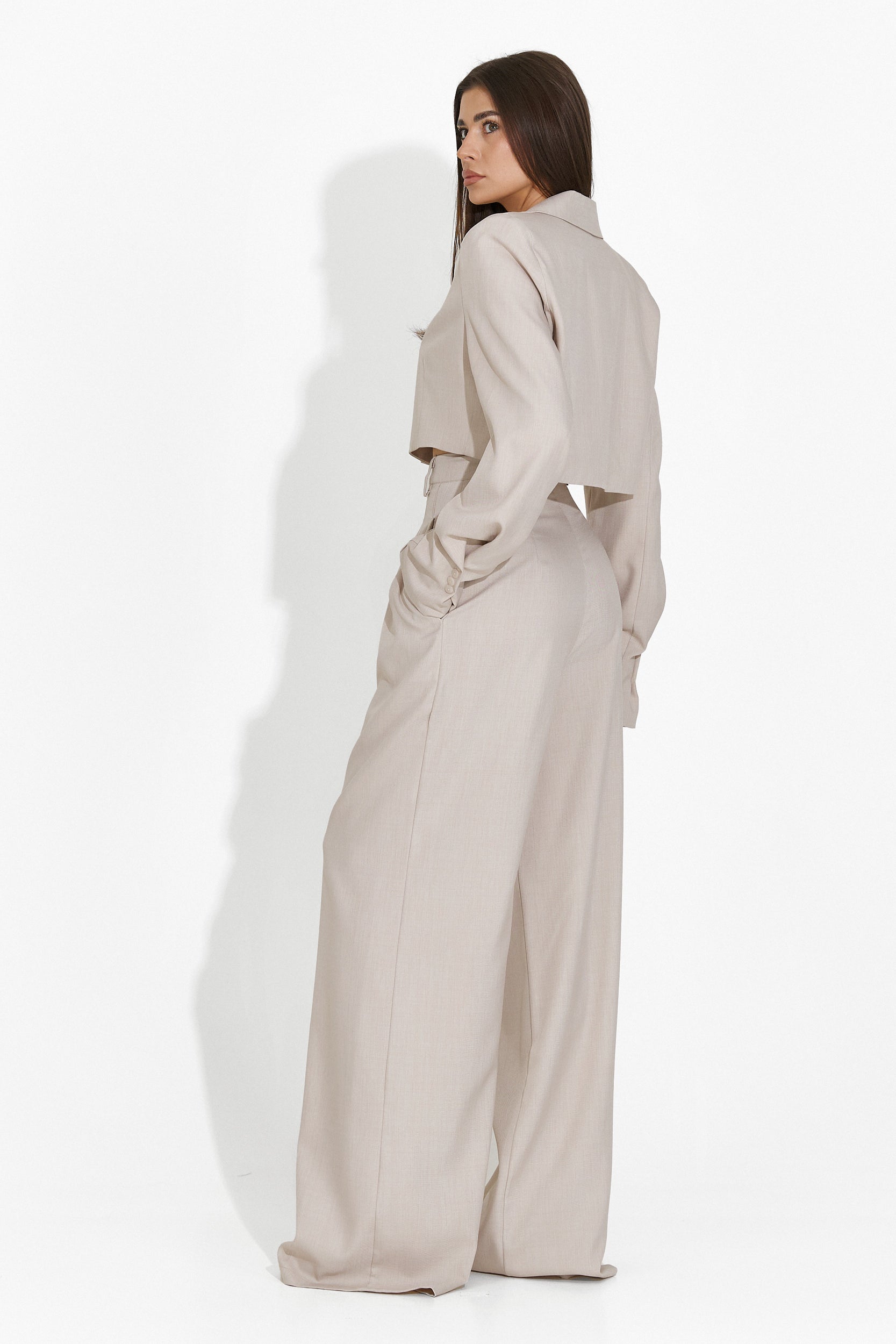 Compleu cu pantaloni bej Fozy Bogas
