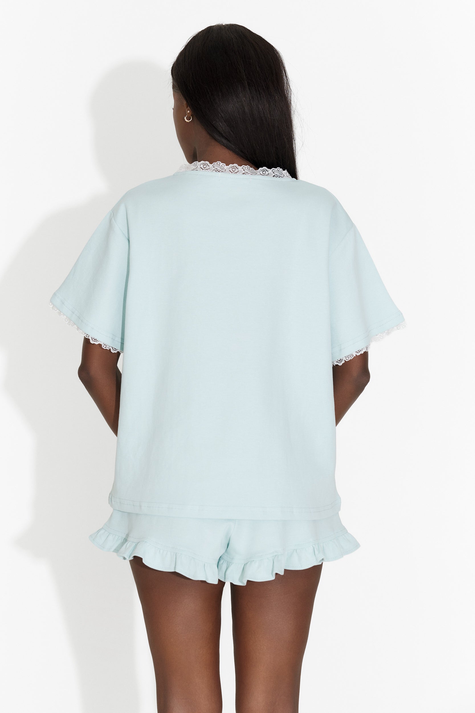 Set with turquoise casual pants Twirly Bogas