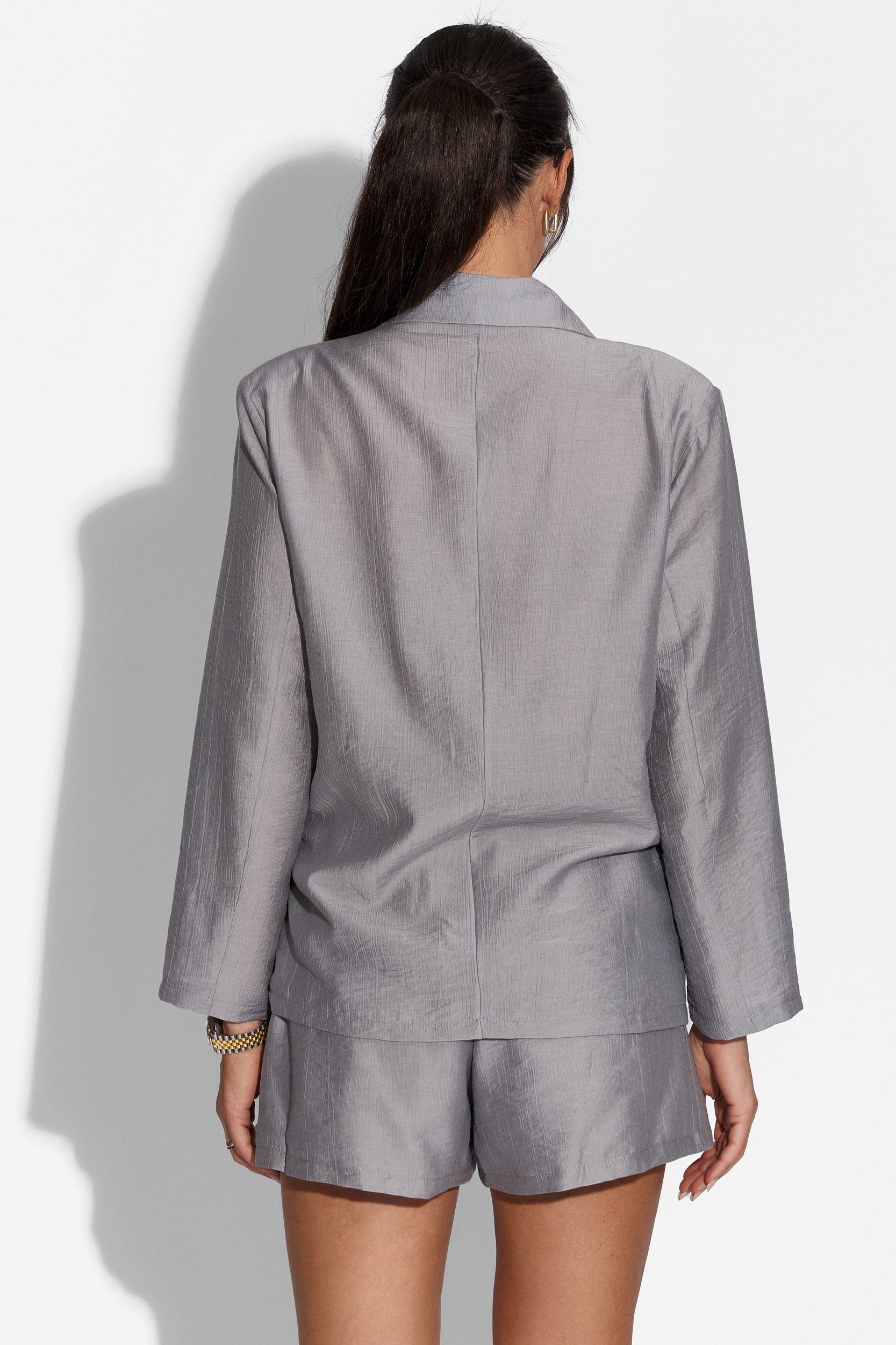Anemia Bogas grey elegant trouser suit
