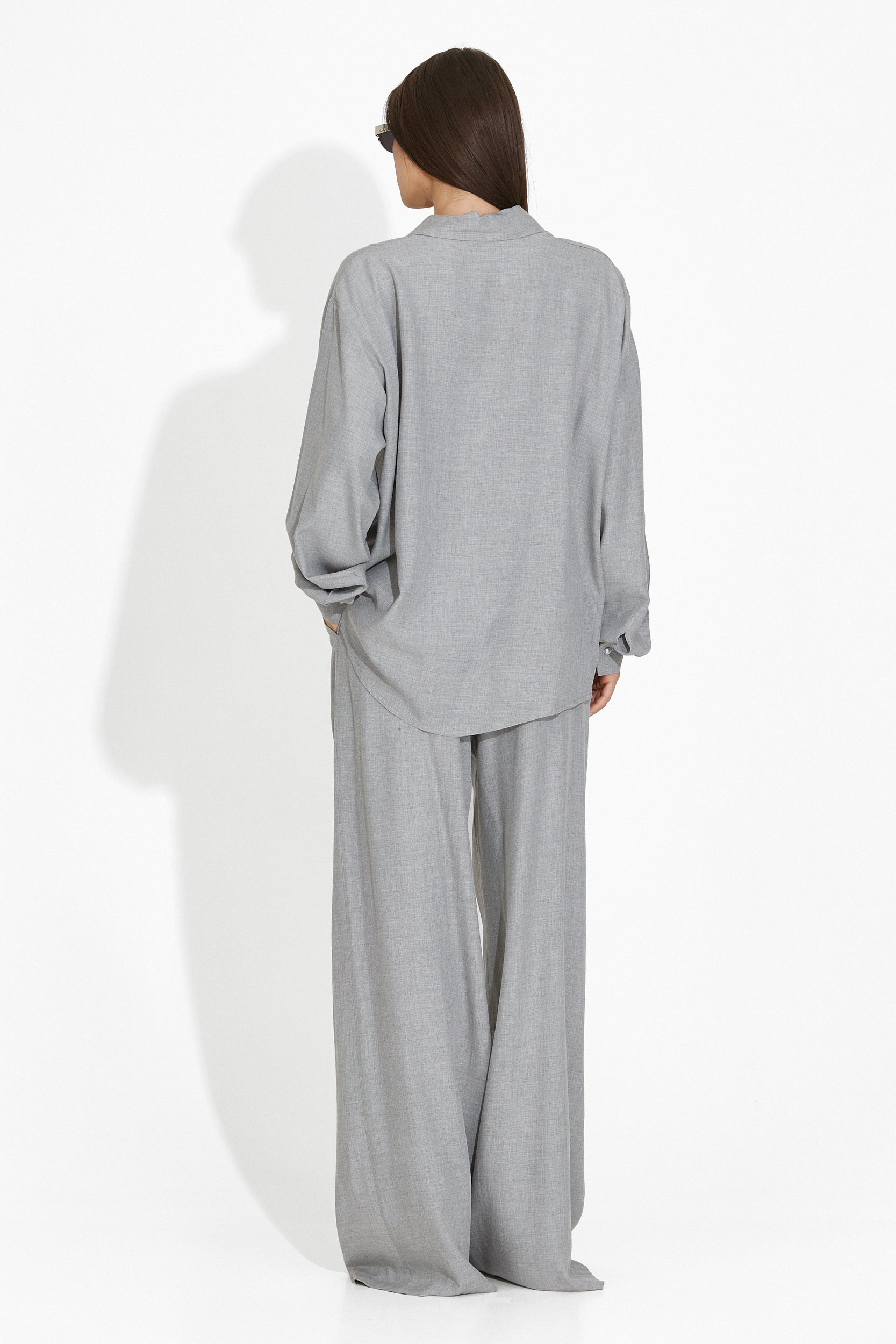 Compleu cu pantaloni elegant gri Myriam Bogas