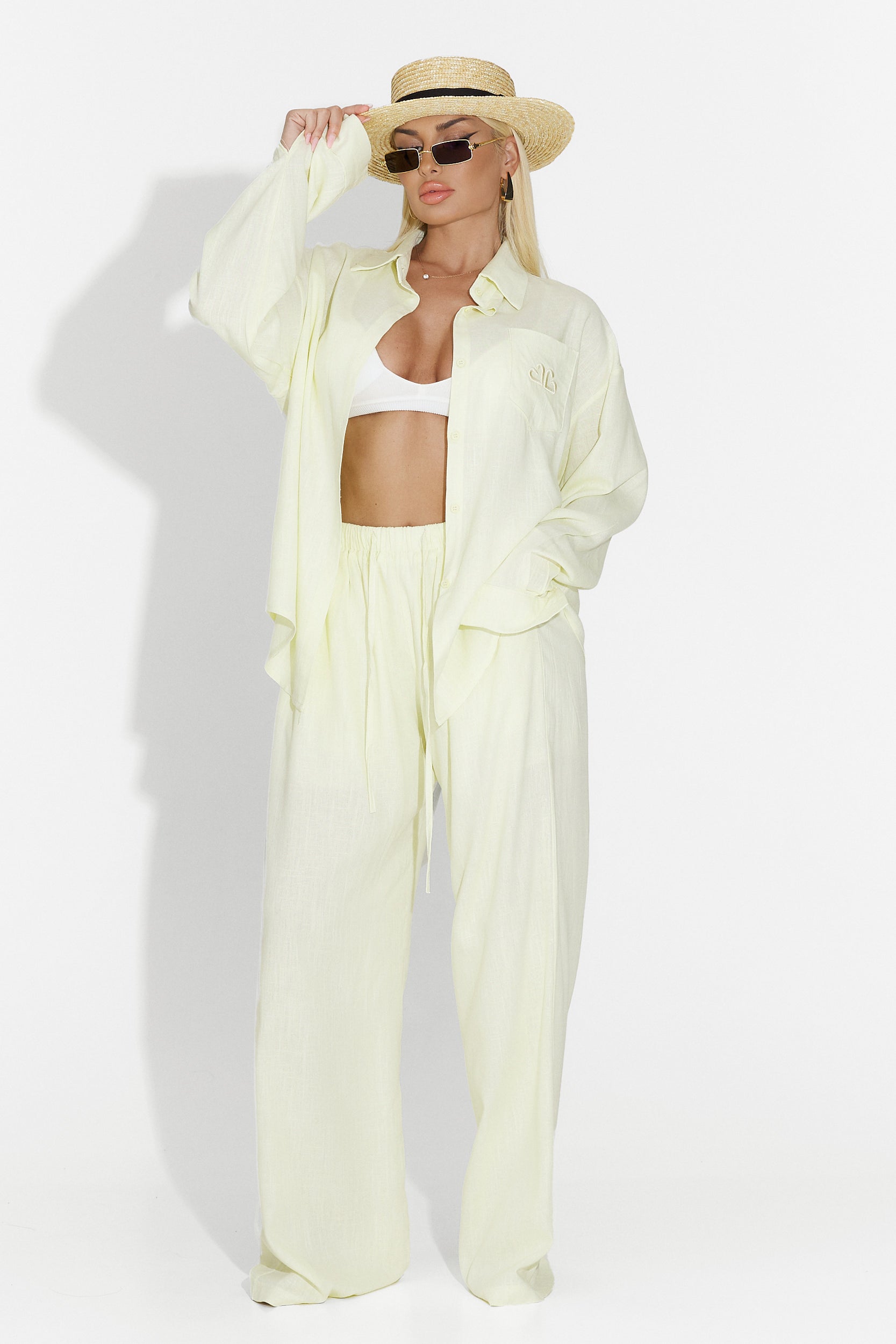 Compleu cu pantaloni galben Eredire Bogas