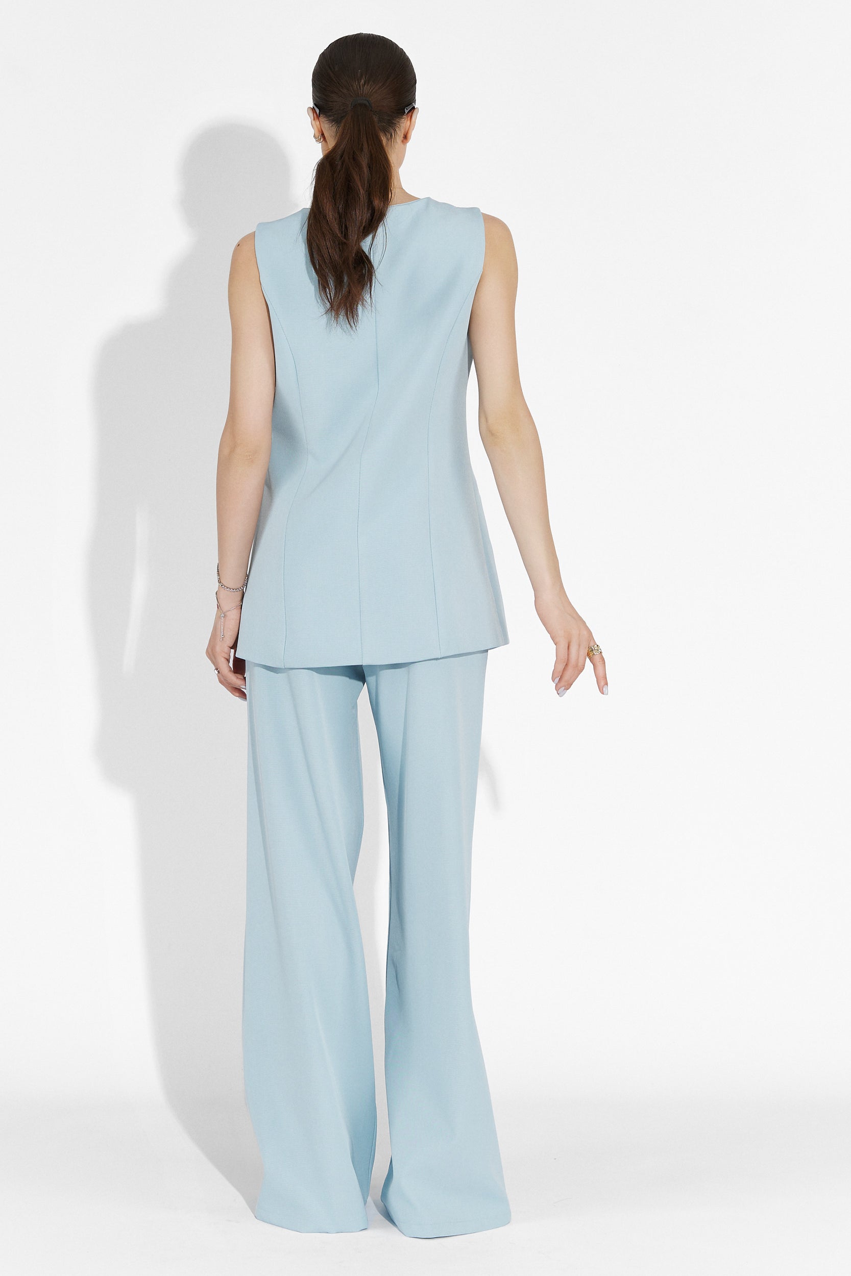 Compleu cu pantaloni lungi bleu Pepers Bogas