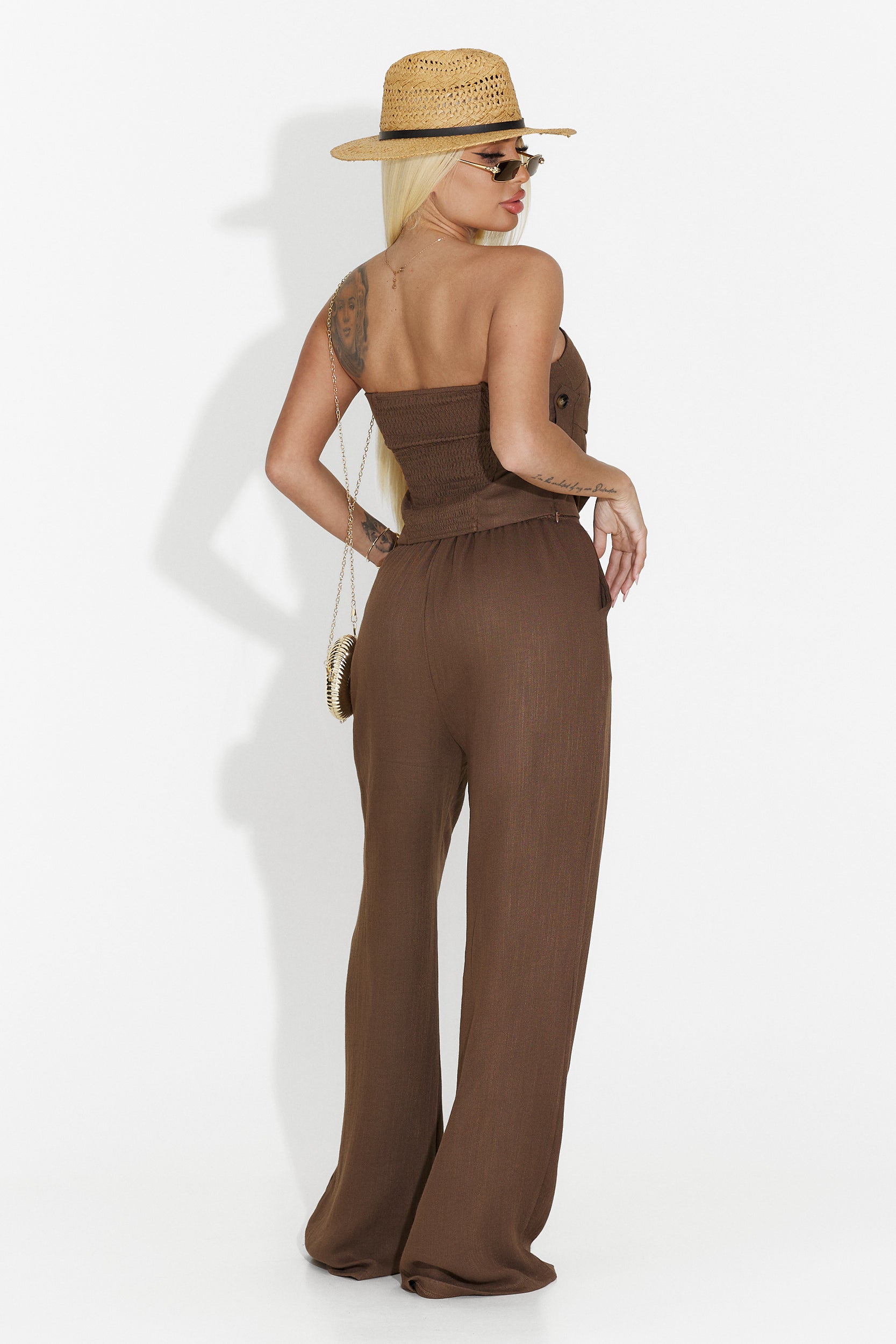 Brown pants suit Holum Bogas