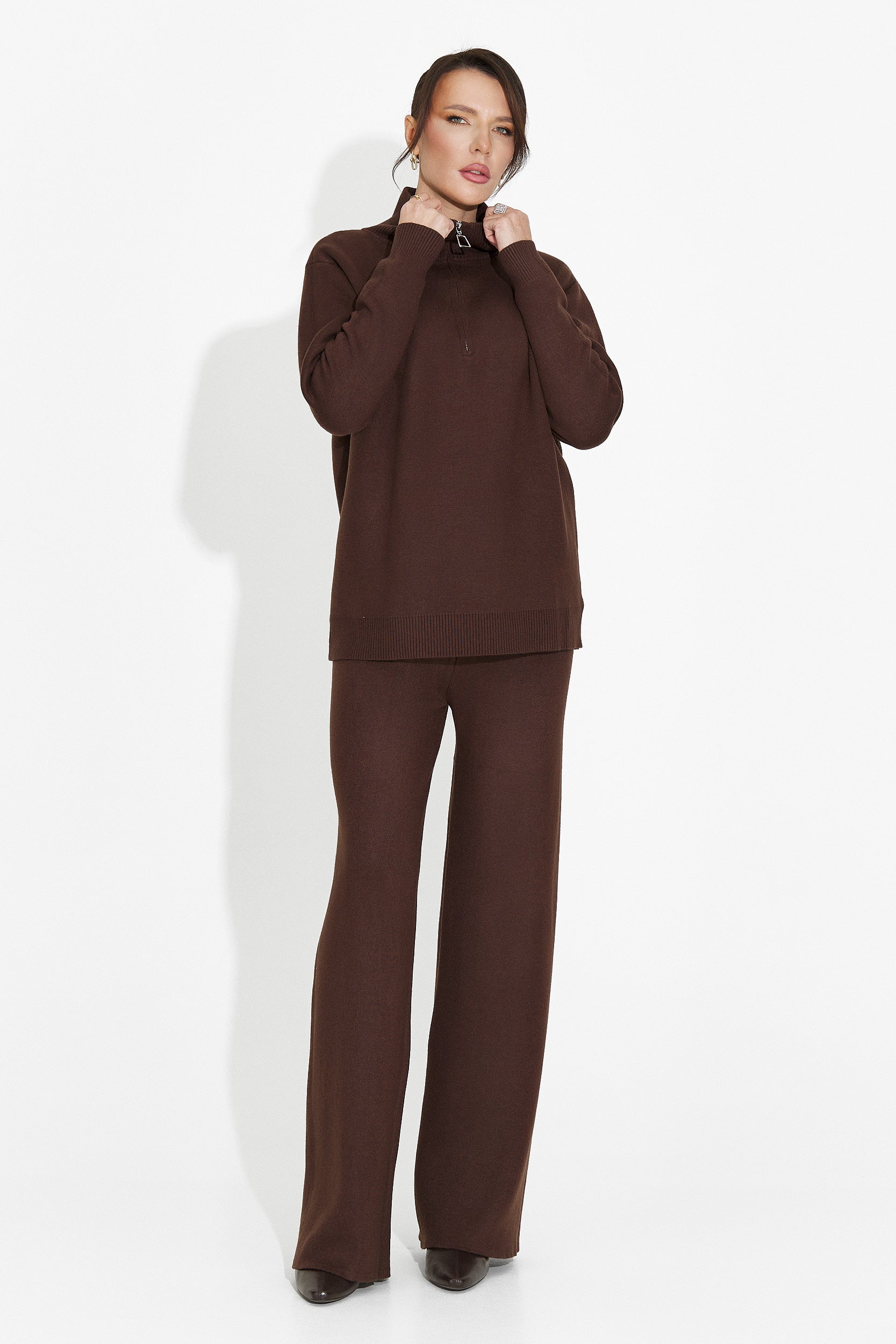 Brown pants set Lebrisa Bogas