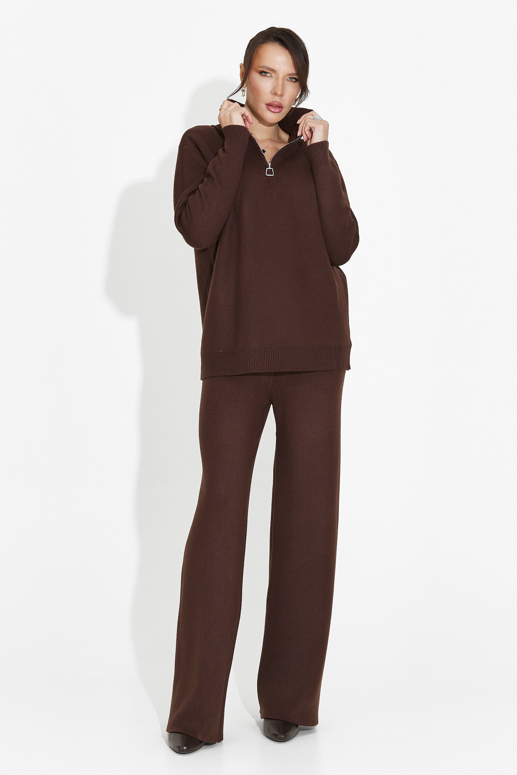 Brown pants set Lebrisa Bogas