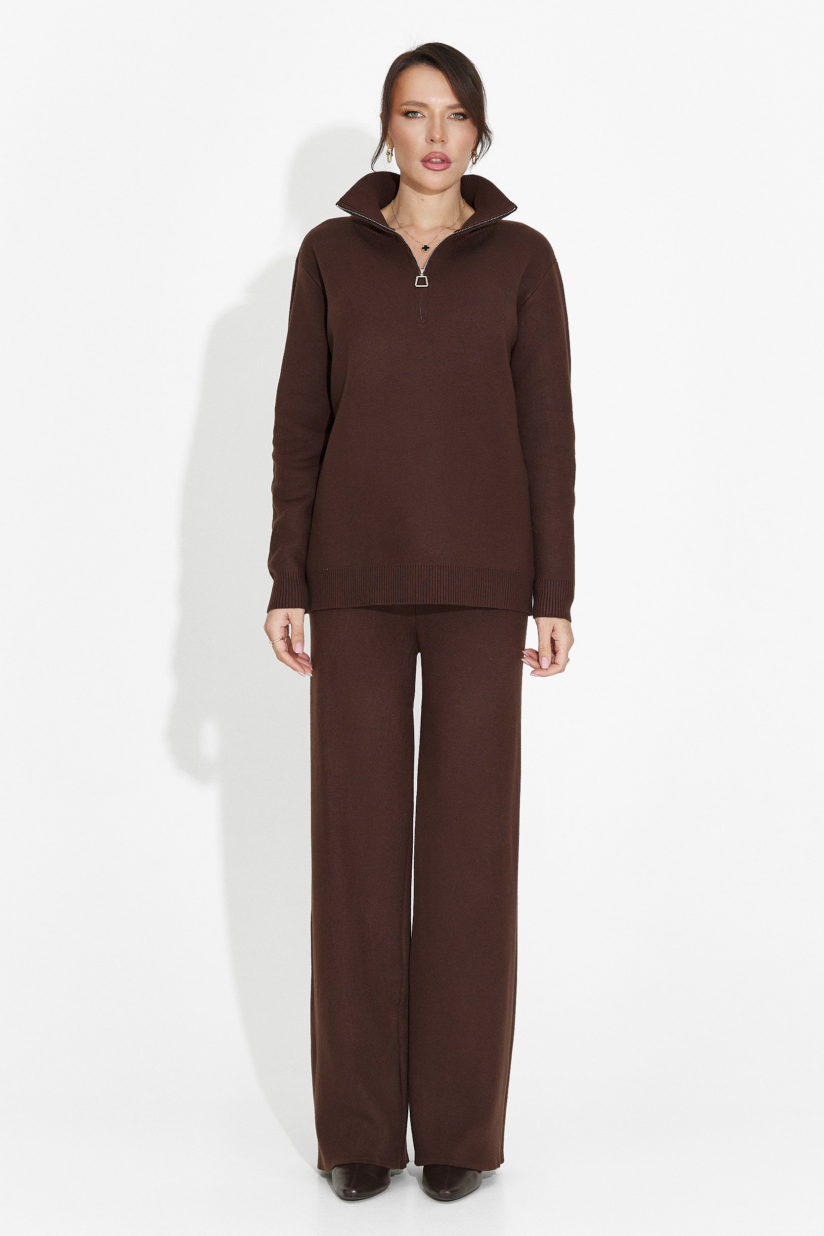 Brown pants set Lebrisa Bogas