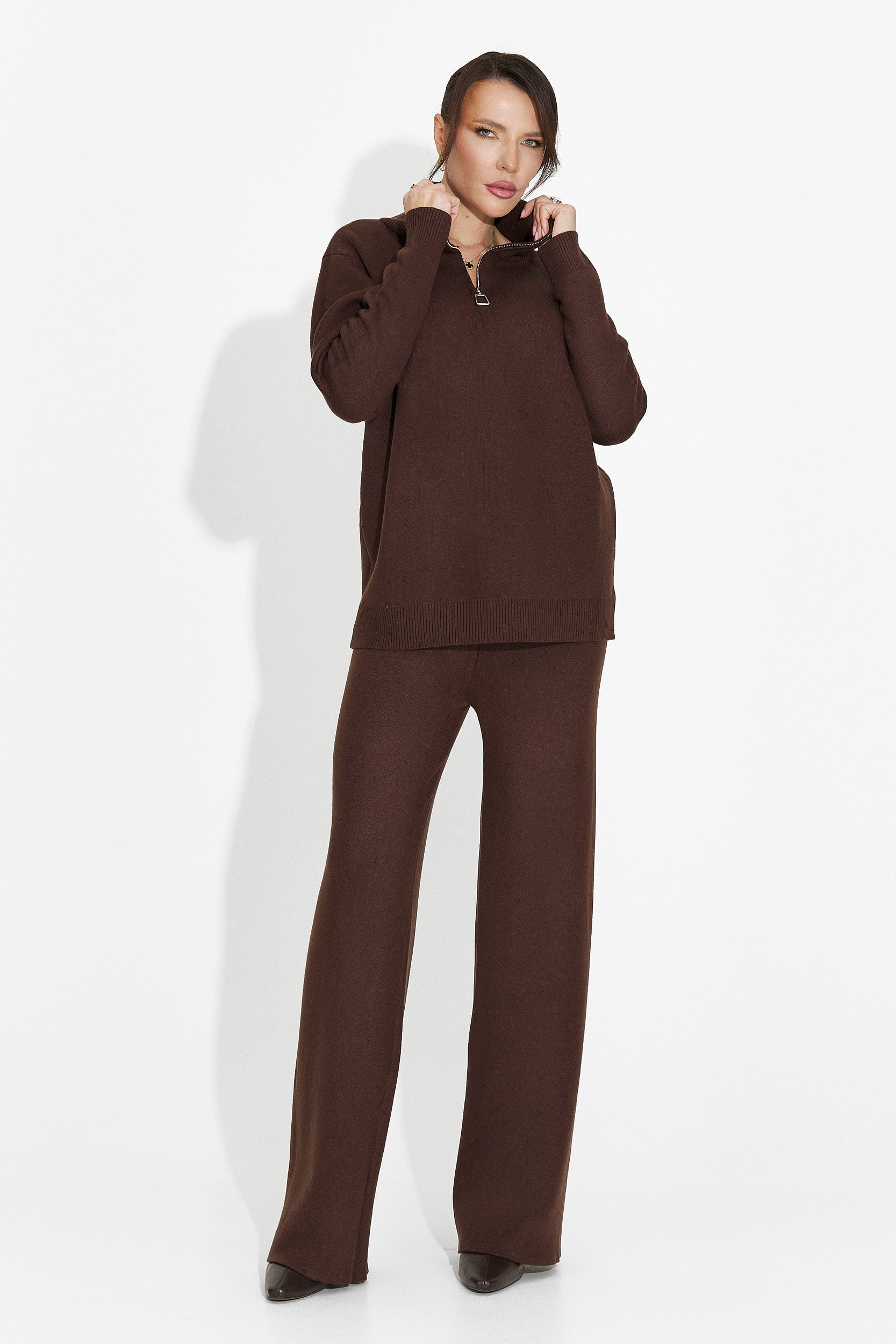 Brown pants set Lebrisa Bogas