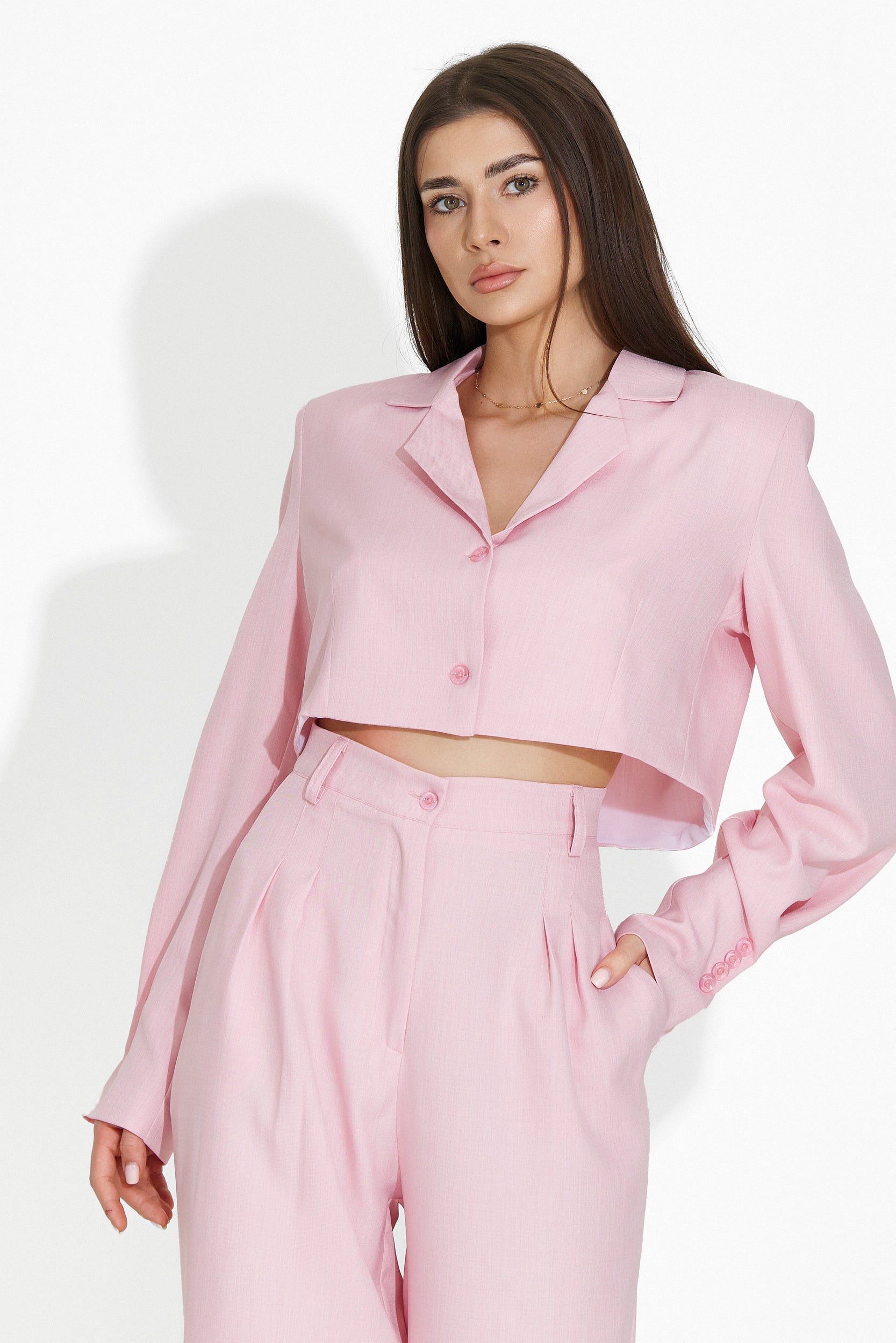 Compleu cu pantaloni roz Fozy Bogas