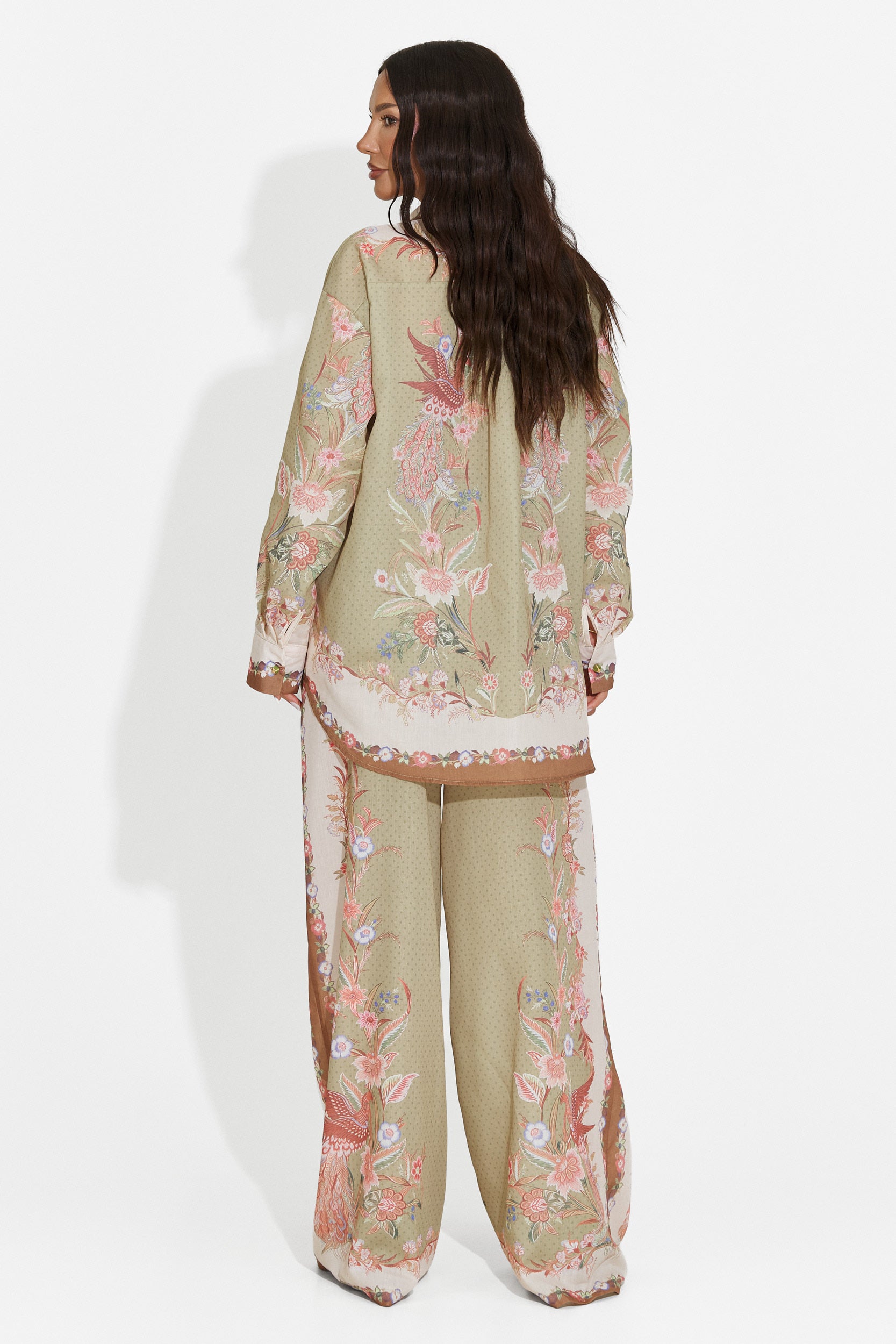 Compleu dama camasa + pantaloni verde Lazyra Bogas