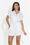 Compleu dama casual alb Alveron Bogas