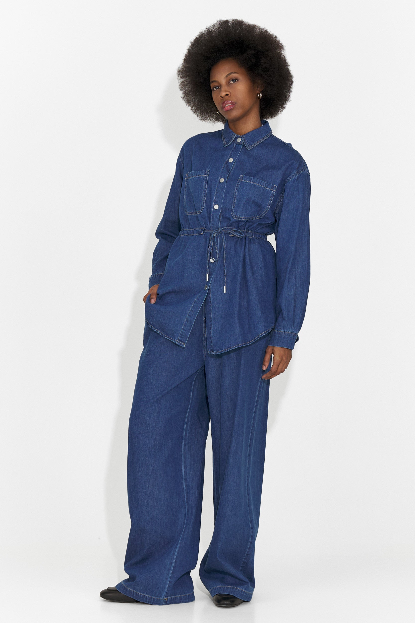 Compleu dama casual albastru Jesie Bogas