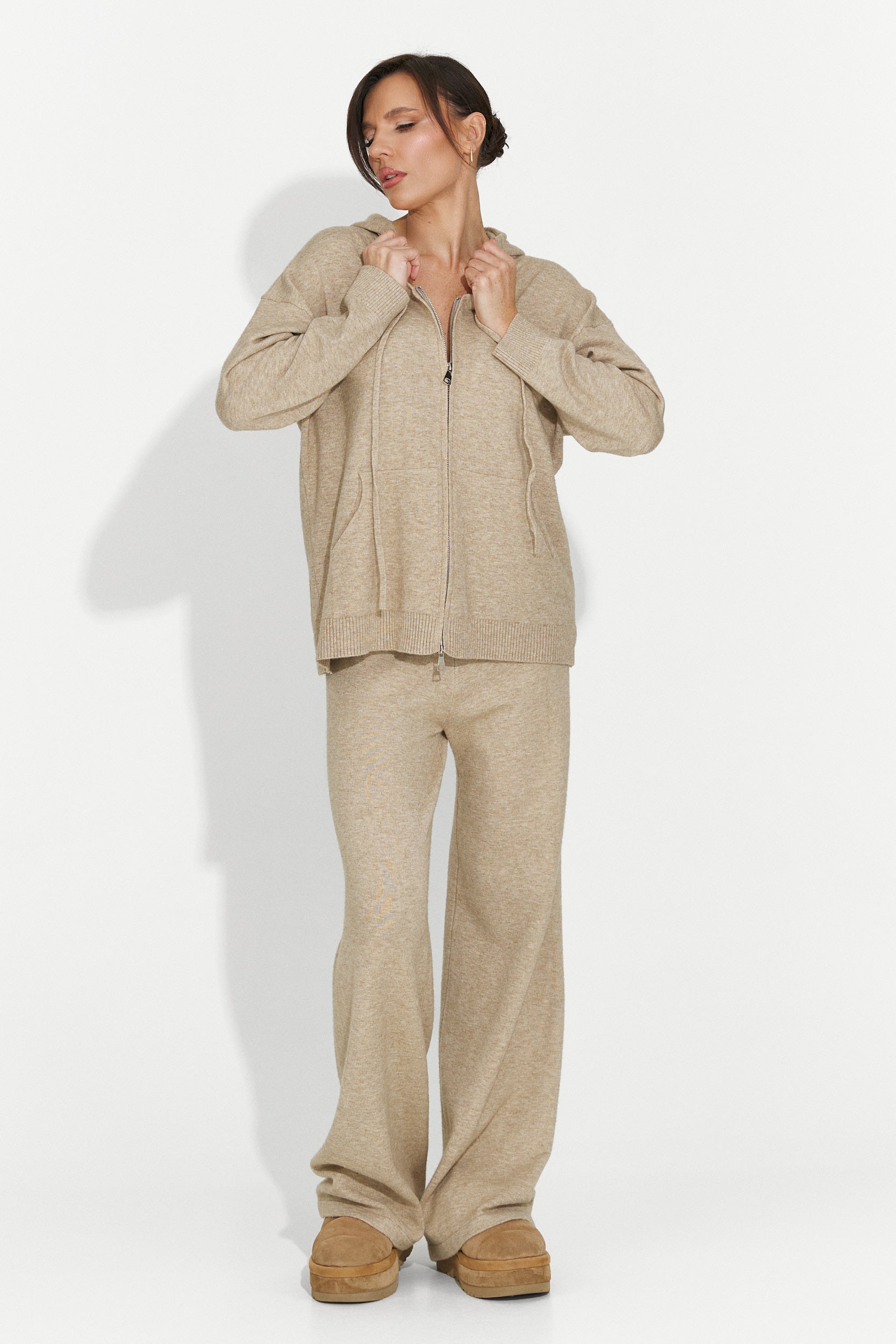 Beige casual women's suit Adania Bogas