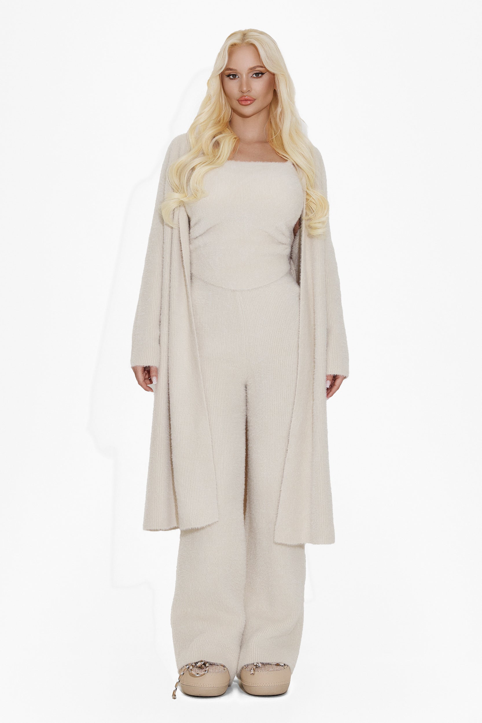 Beige casual women's suit Carlene Bogas
