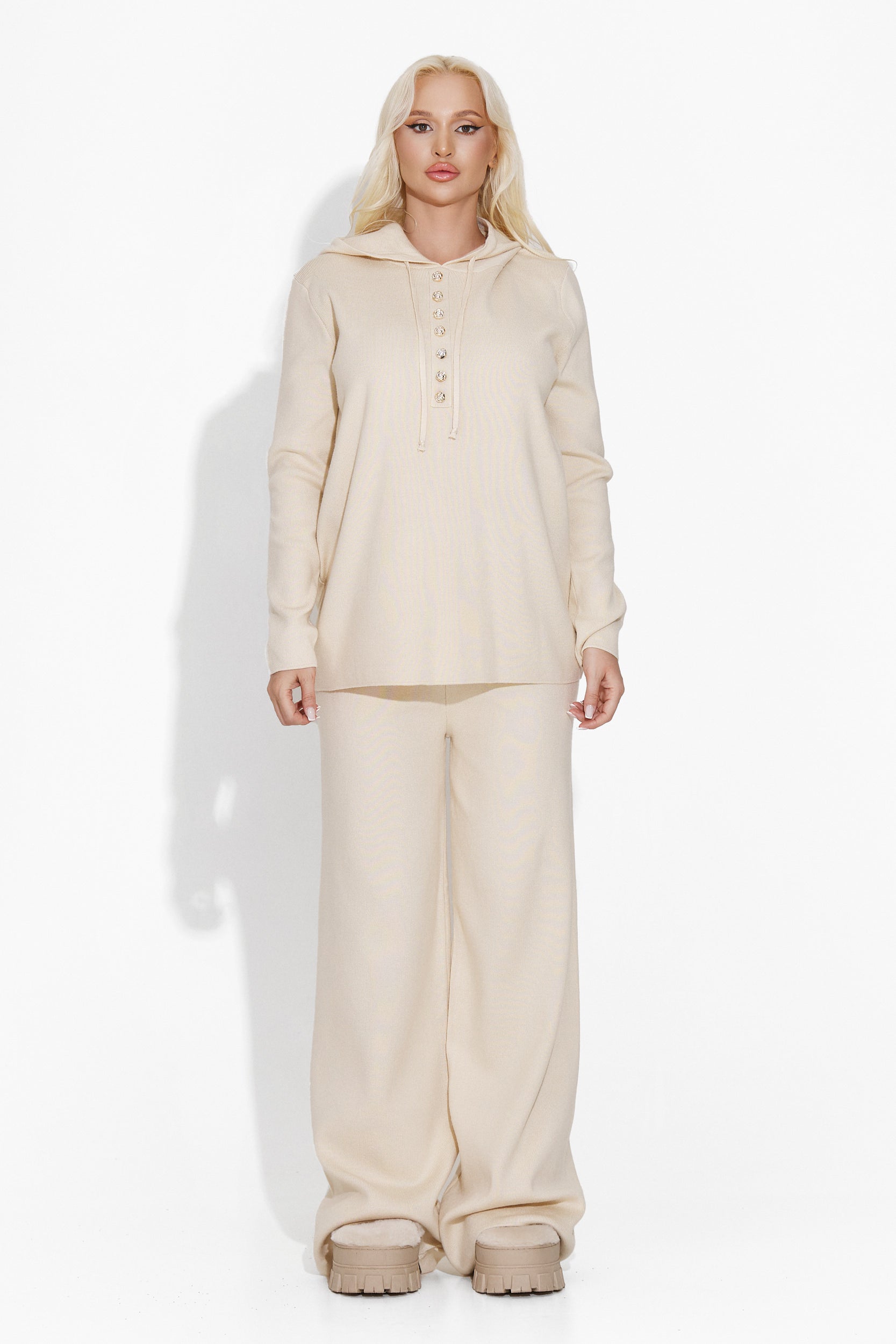 Beige casual women's suit Jexica Bogas