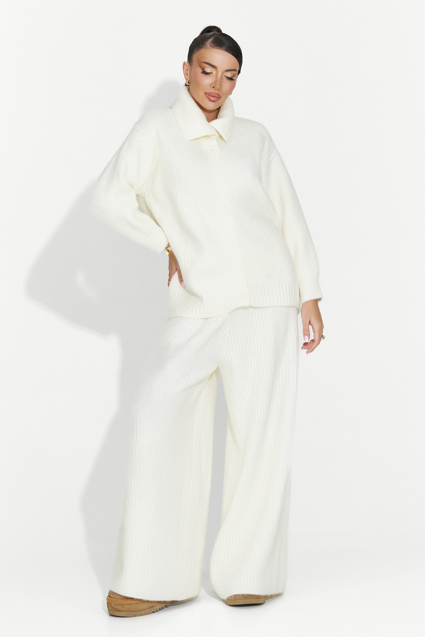 Women's casual beige suit Verlia Bogas