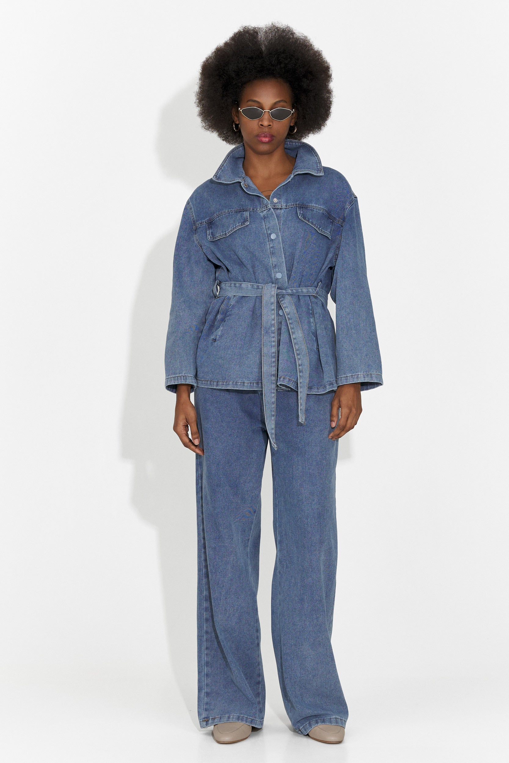 Compleu dama casual bleu Isabele Bogas