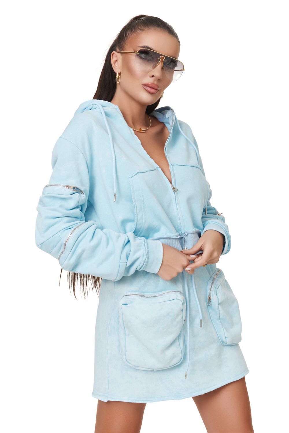 Compleu dama casual bleu Remes Bogas