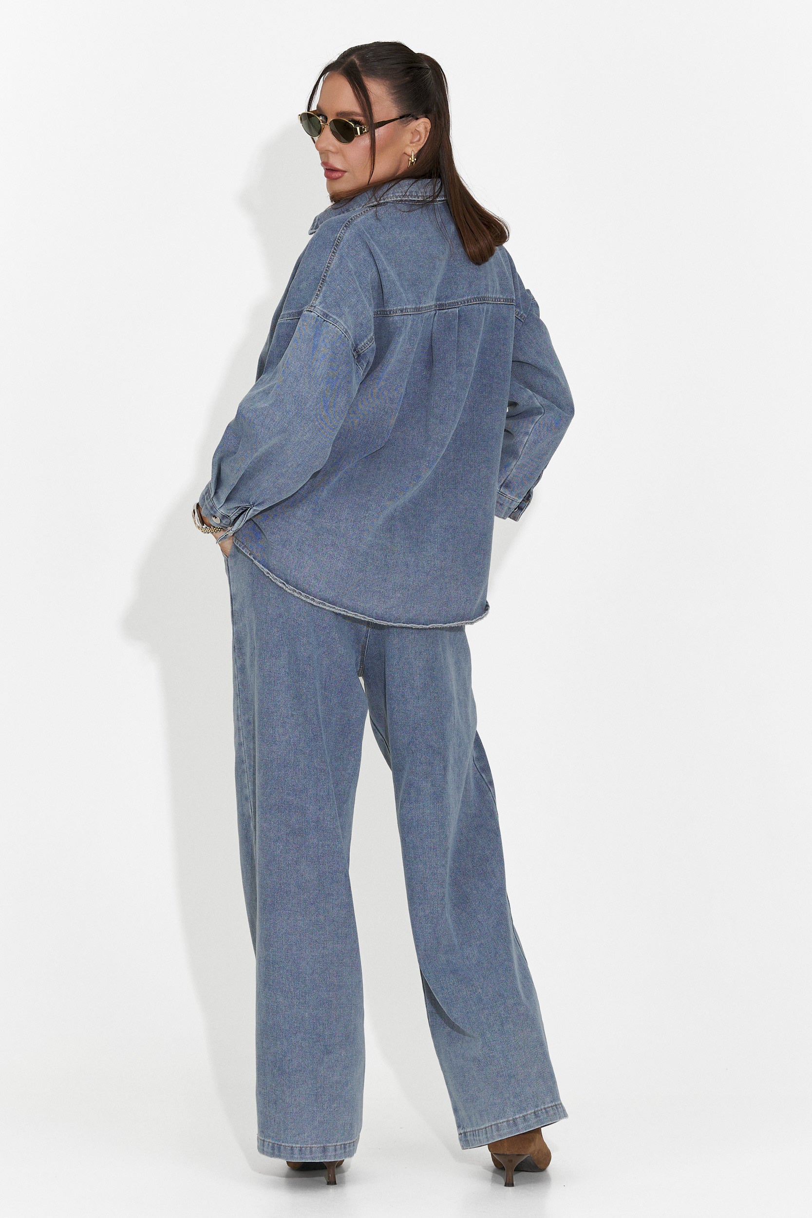 Compleu dama casual bleu Simena Bogas