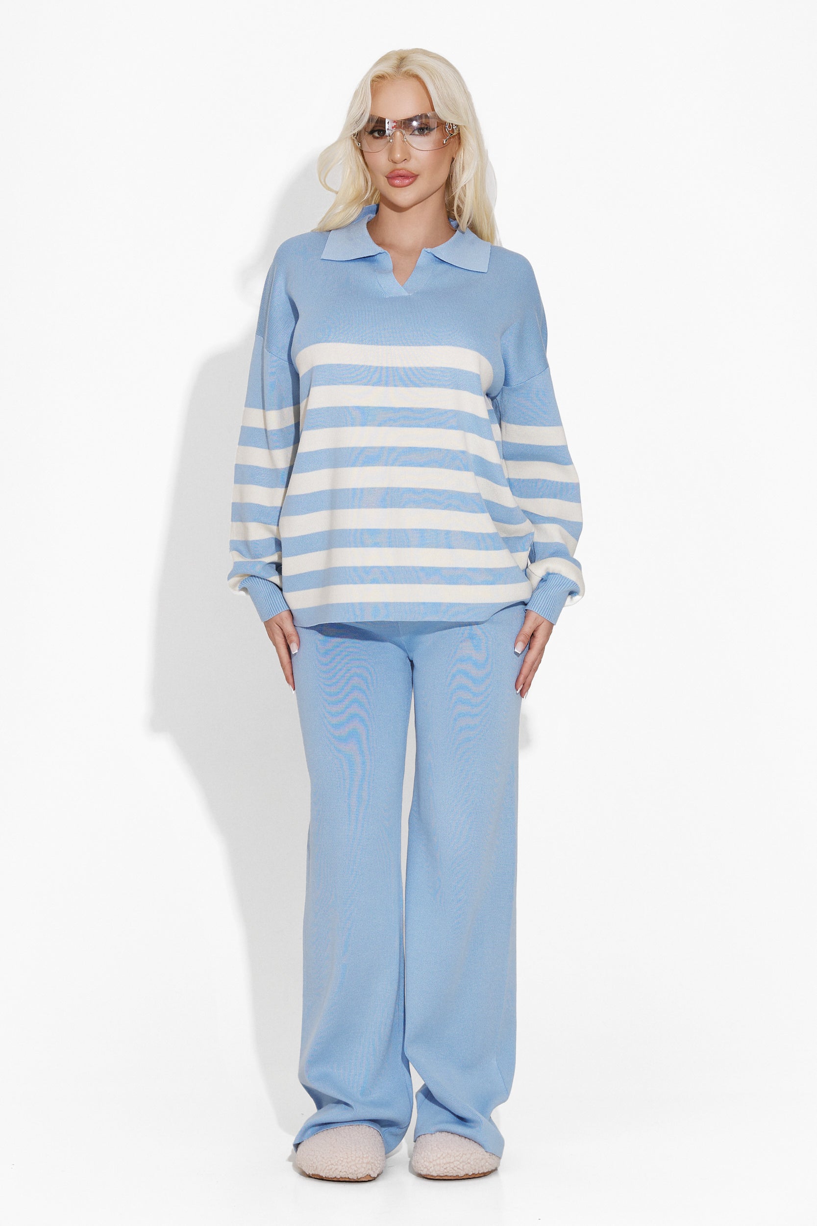 Women's casual blue suit Yestia Bogas
