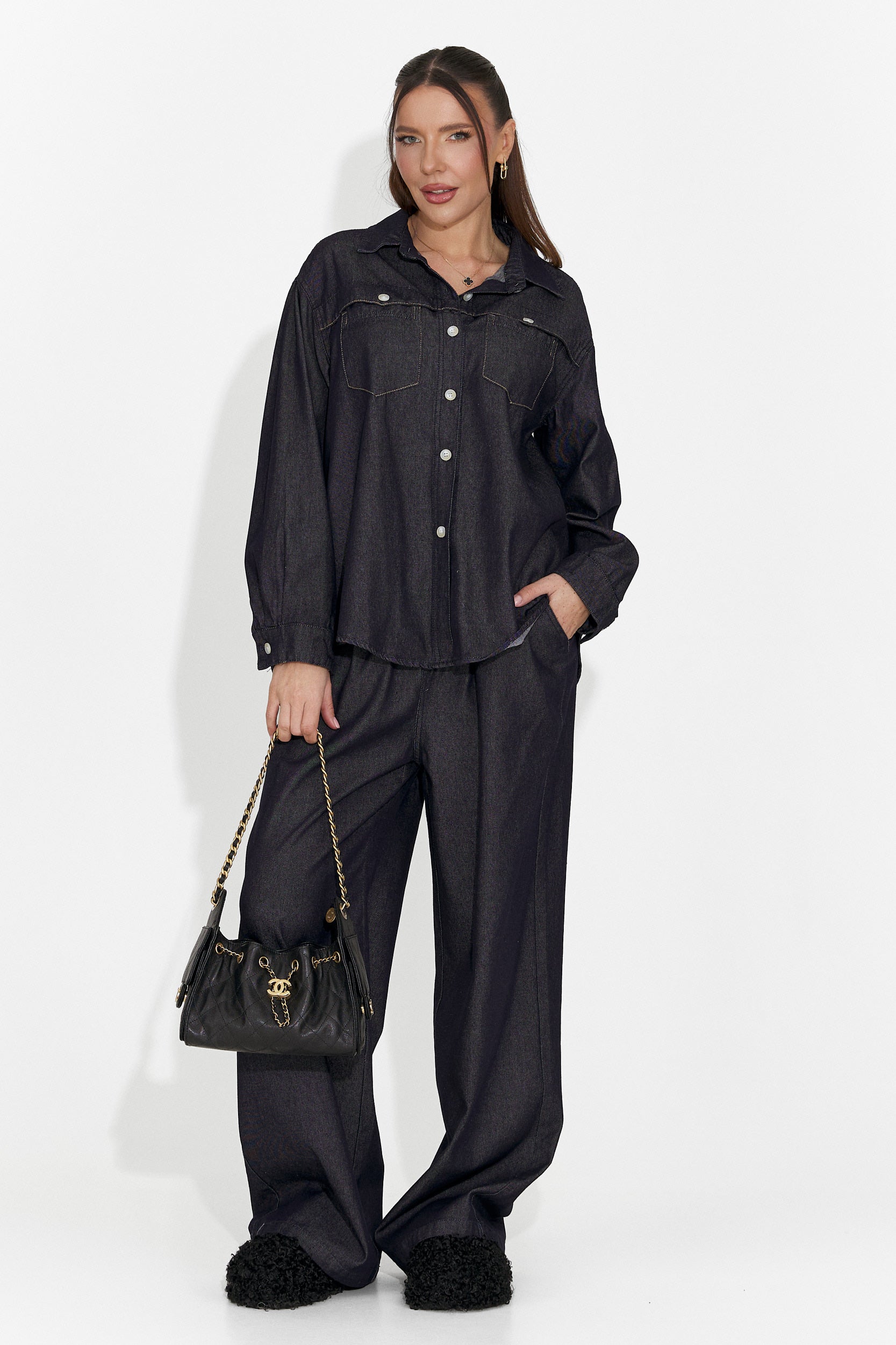 Compleu dama casual bleumarin Berieda Bogas