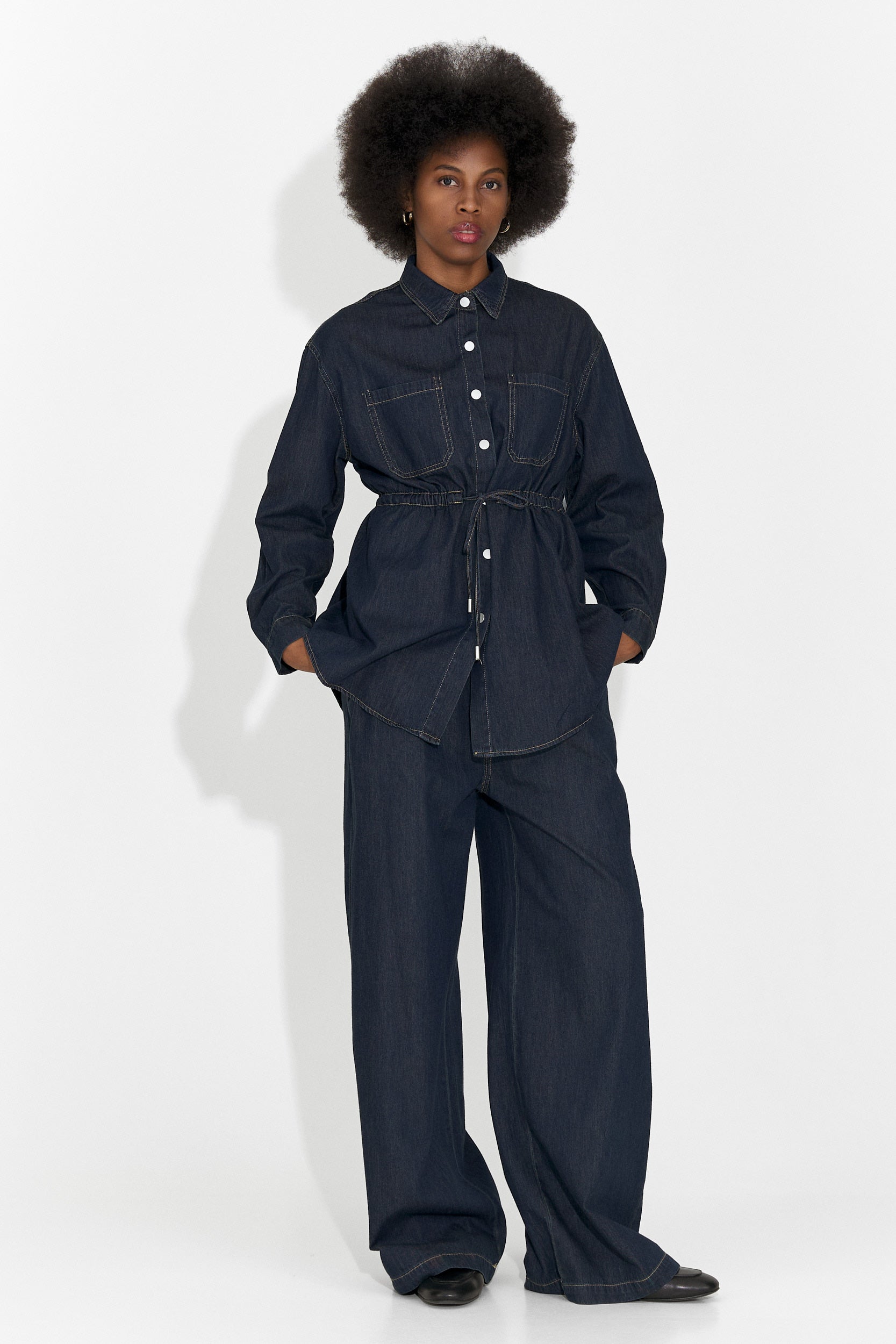 Compleu dama casual bleumarin Jesie Bogas