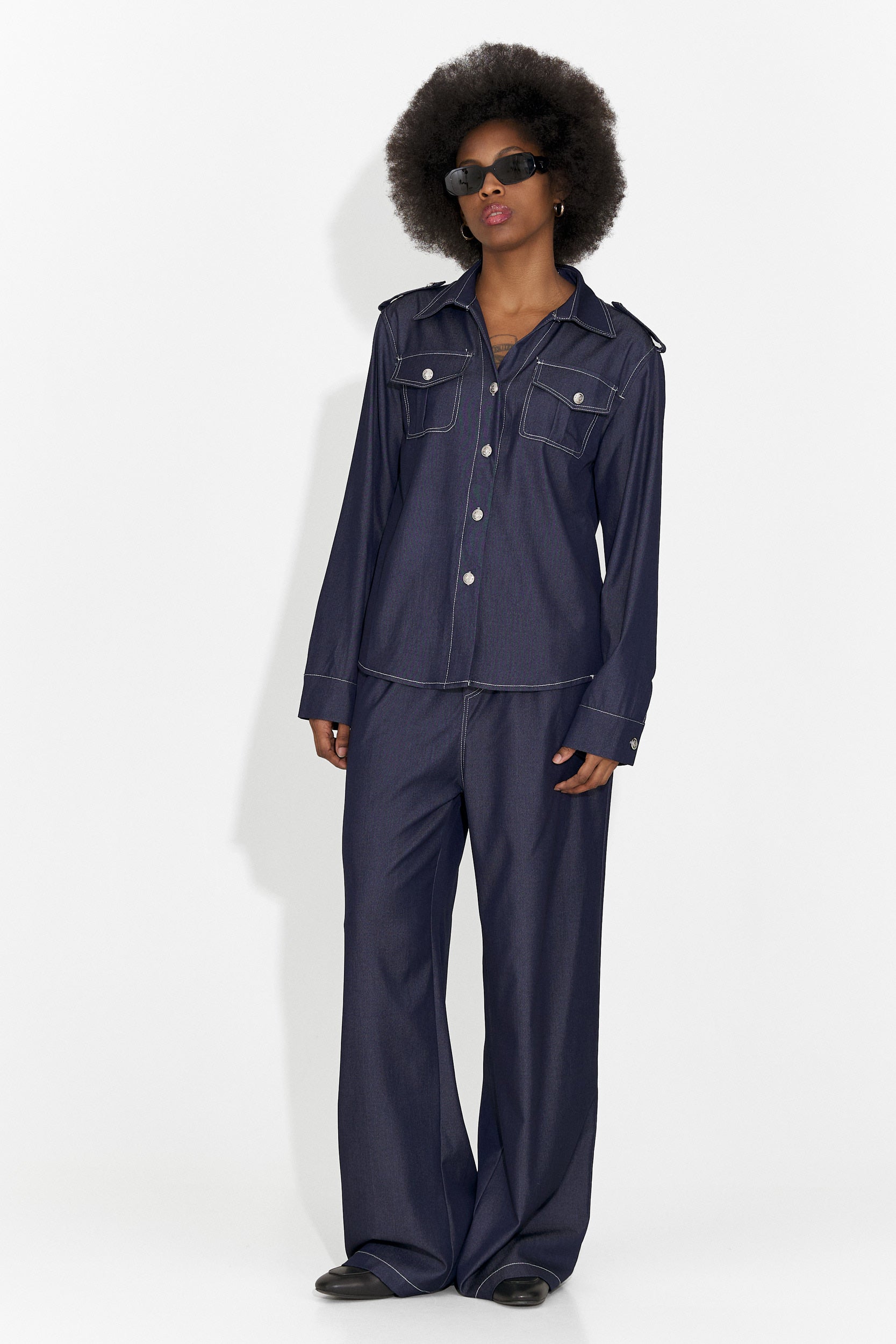 Compleu dama casual bleumarin Vertija Bogas