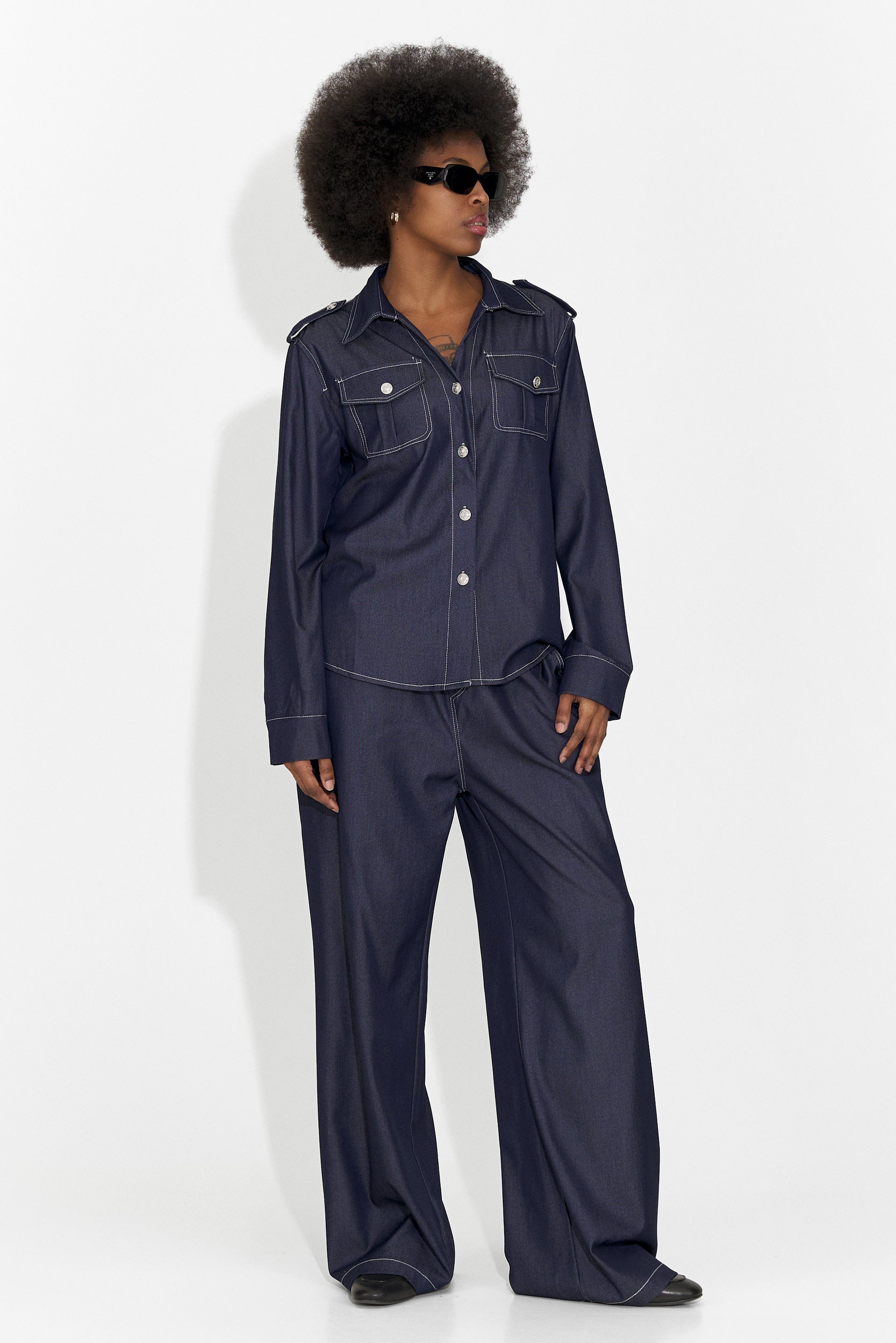 Compleu dama casual bleumarin Vertija Bogas