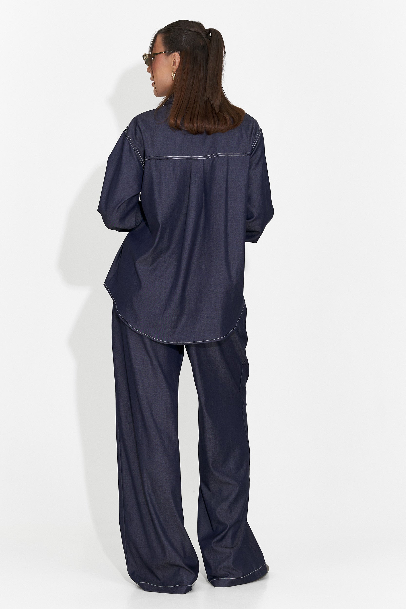 Compleu dama casual bleumarin Zunaira Bogas