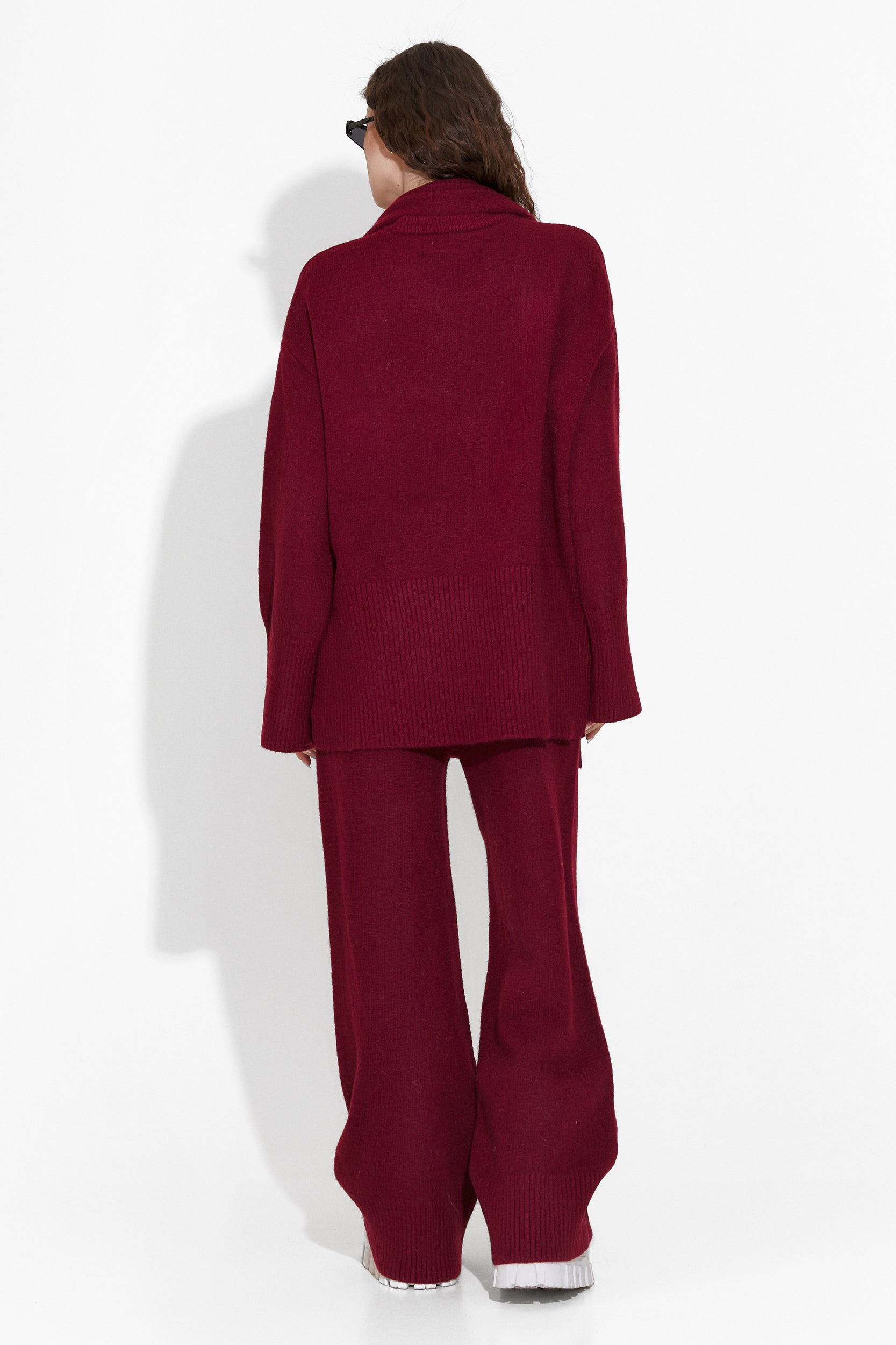 Compleu dama casual burgundy Graciana Bogas