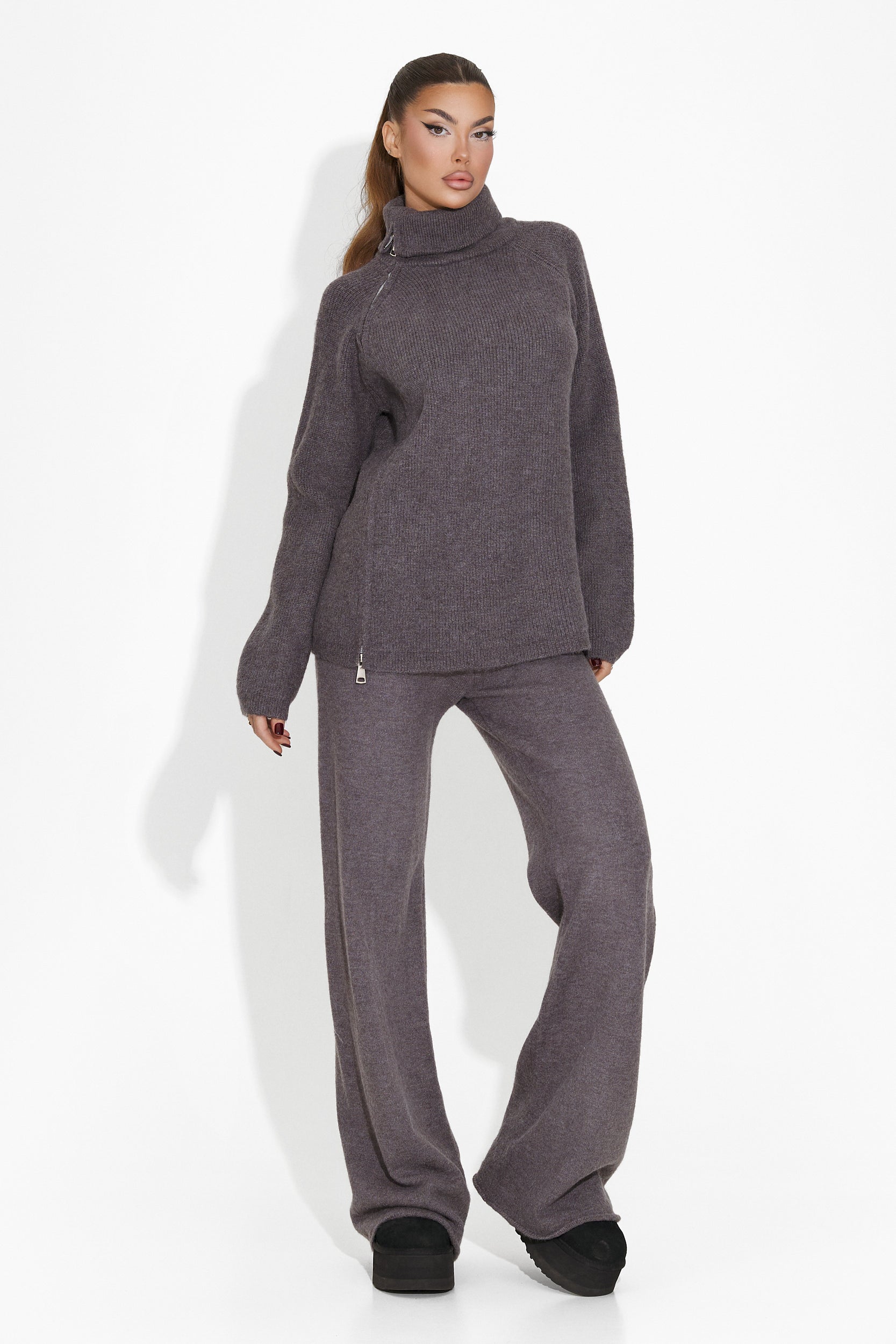 Jordia Bogas Casual Grey Women's Suit