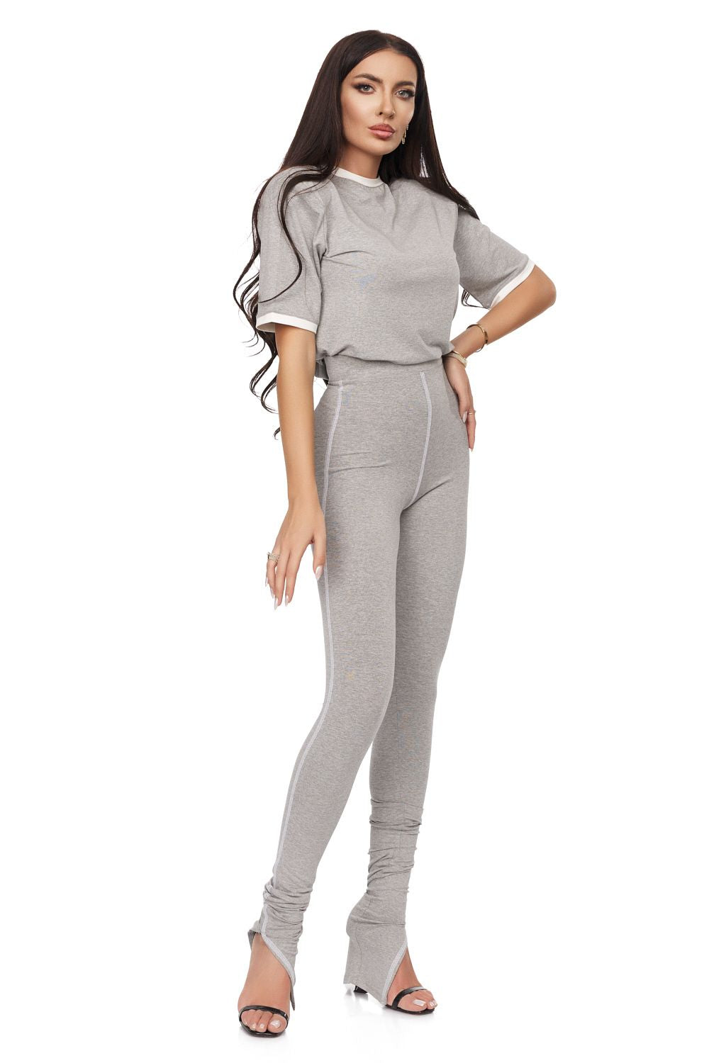 Compleu dama casual gri Xeliza Bogas