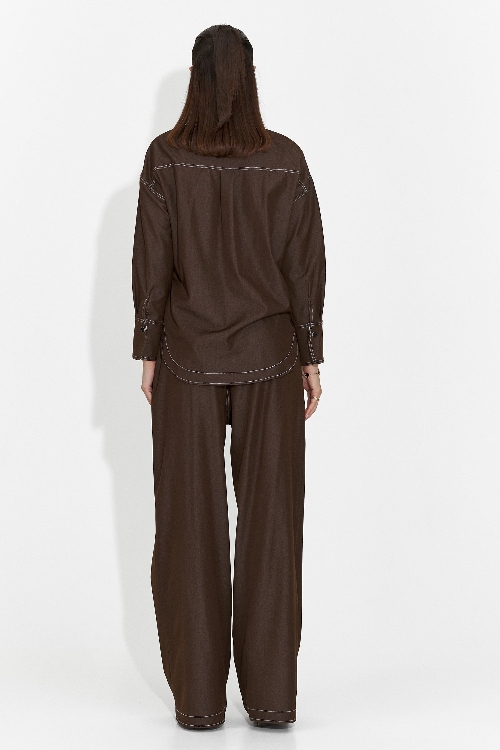 Compleu dama casual maro Elisio Bogas