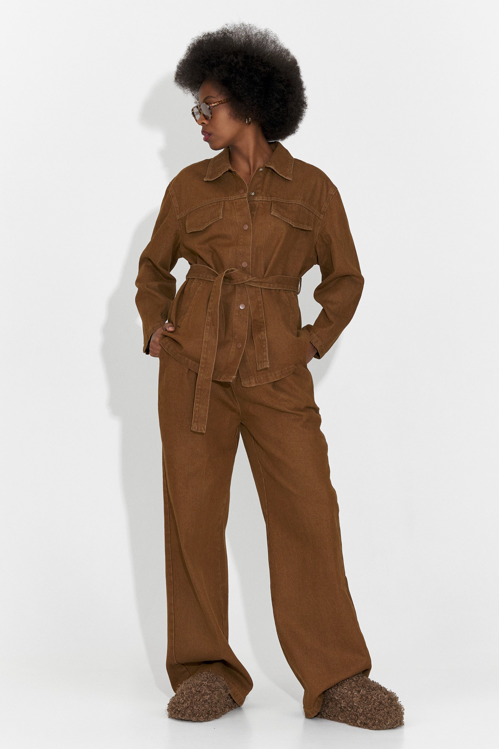 Compleu dama casual maro Isabele Bogas